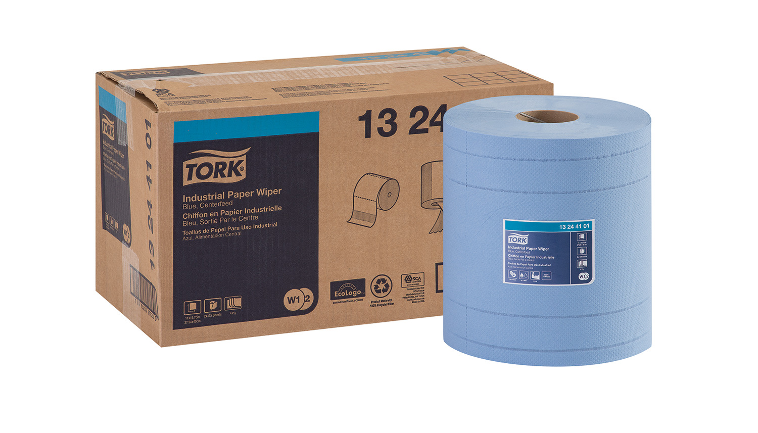 13244101 4PLY WIPER 440 2/CSTORK CENTERFEED REFILL