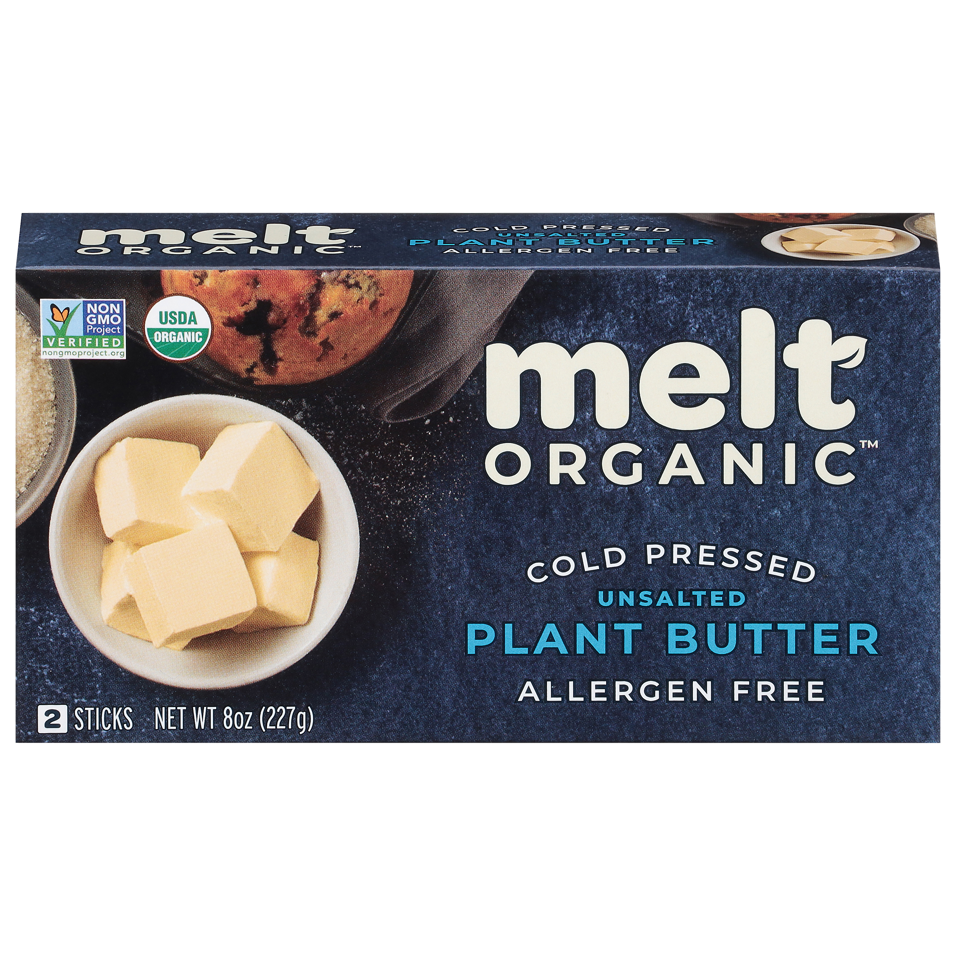 Melt Organic Sticks Unsalted Plant Butter