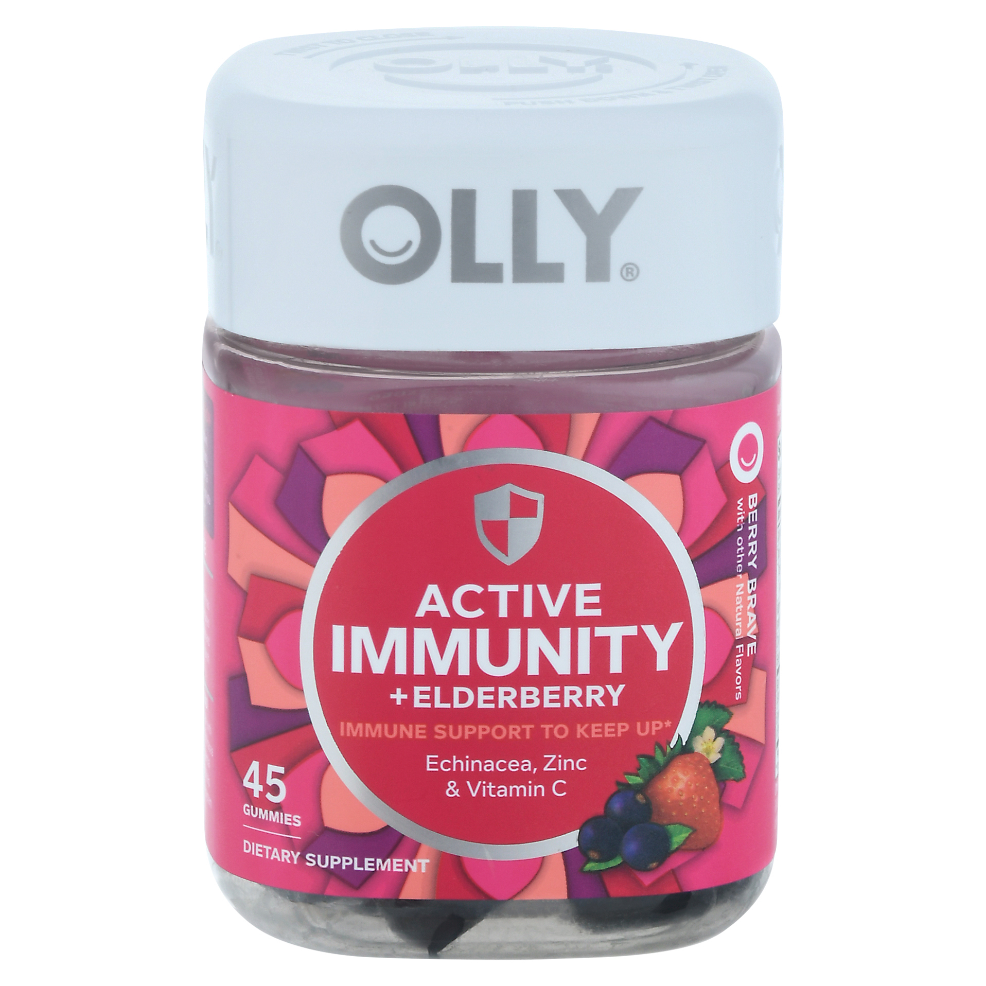 Olly Gummies Berry Brave Active Immunity + Elderberry 45 45