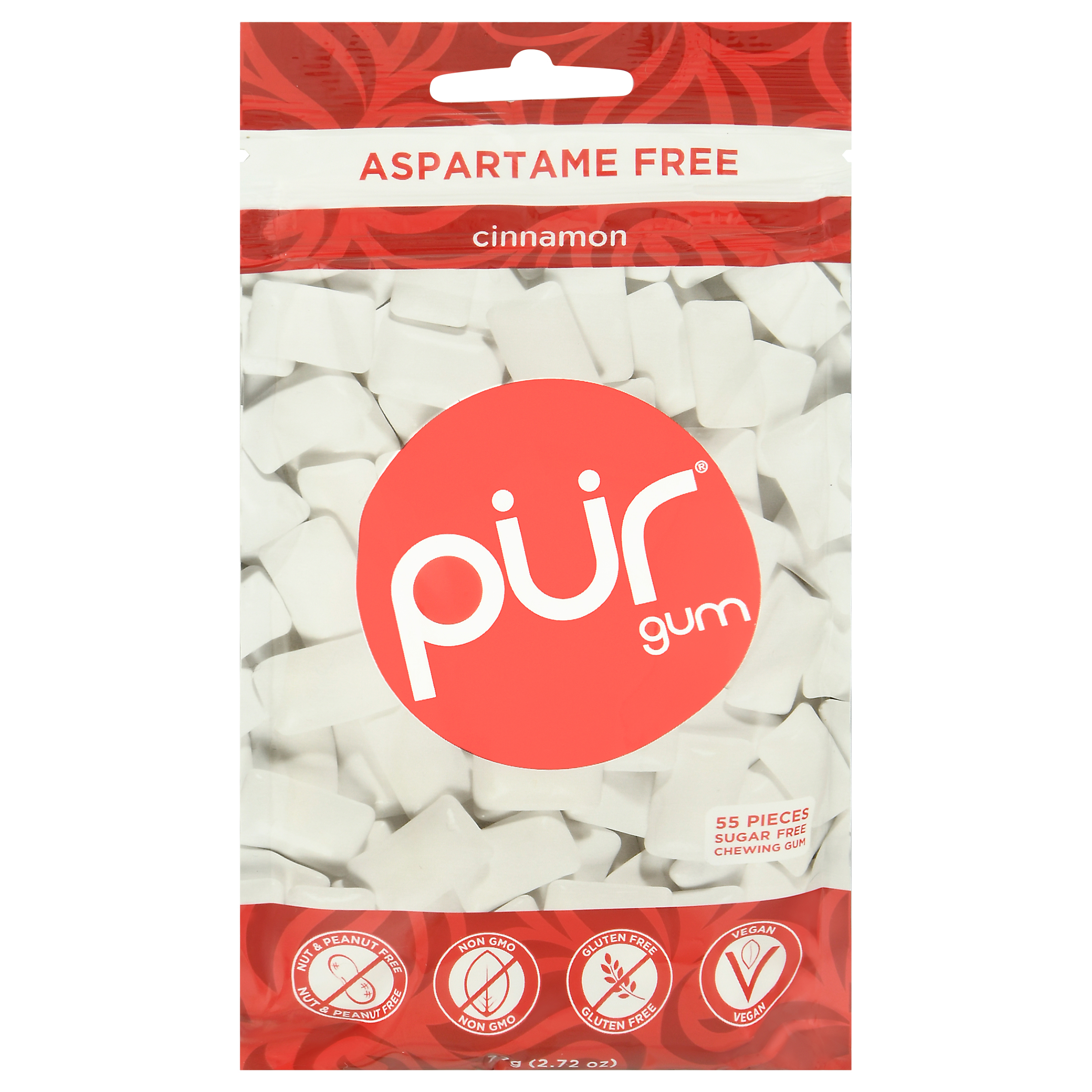 Pur Aspartame Free Cinnamon Sugar Free Chewing Gum