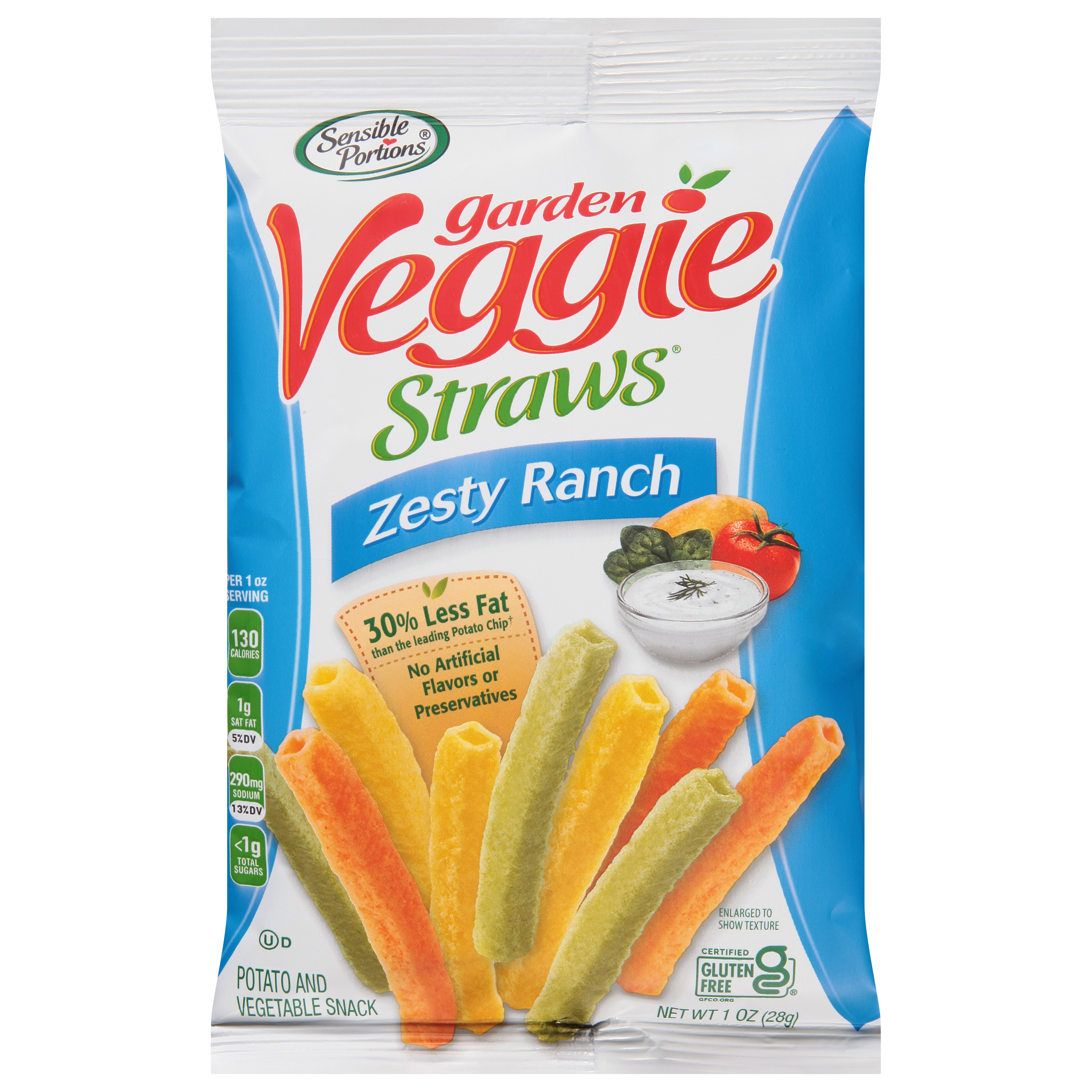Sensible Portions Garden Veggie Zesty Ranch Straws