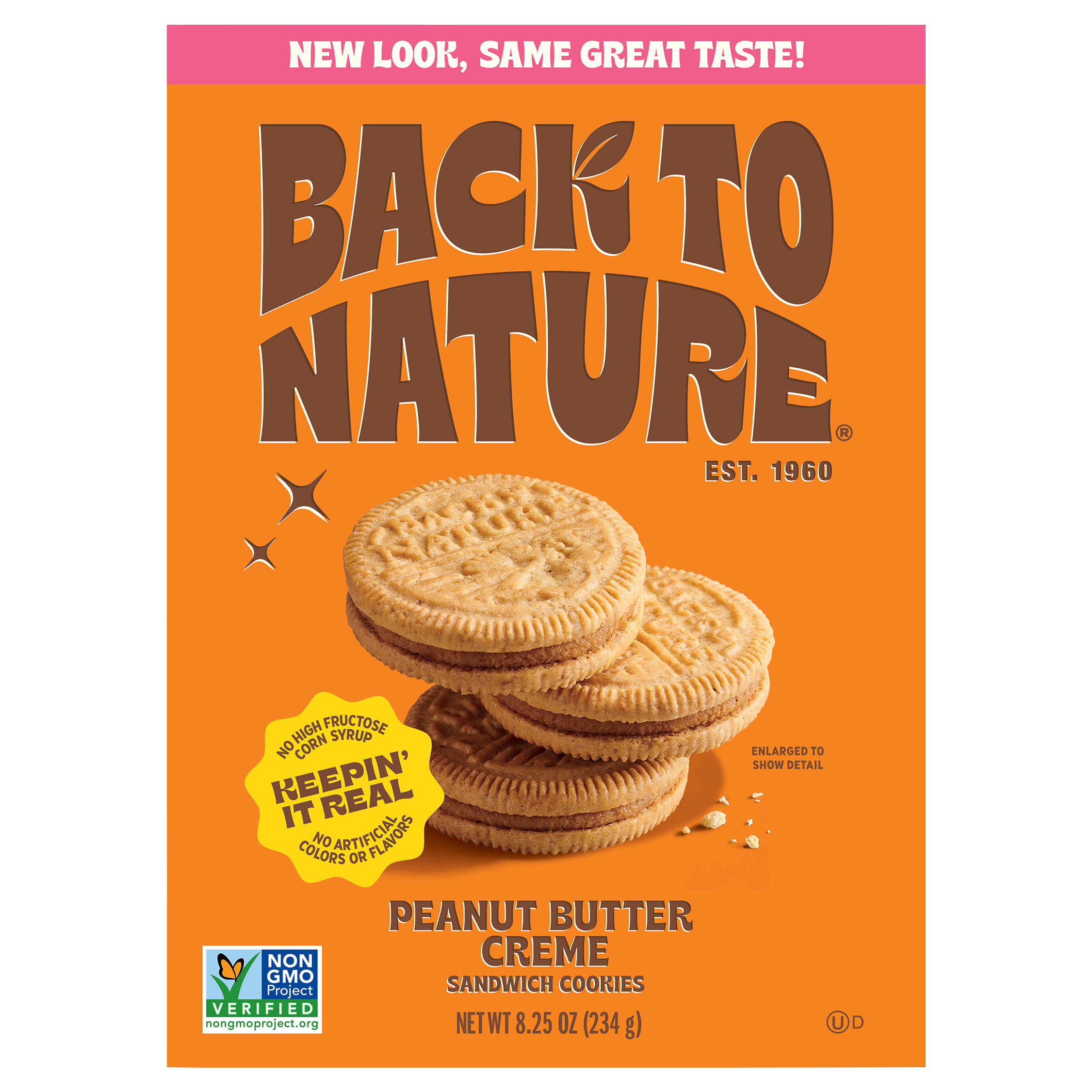 Back to Nature Peanut Butter Creme Sandwich Cookies