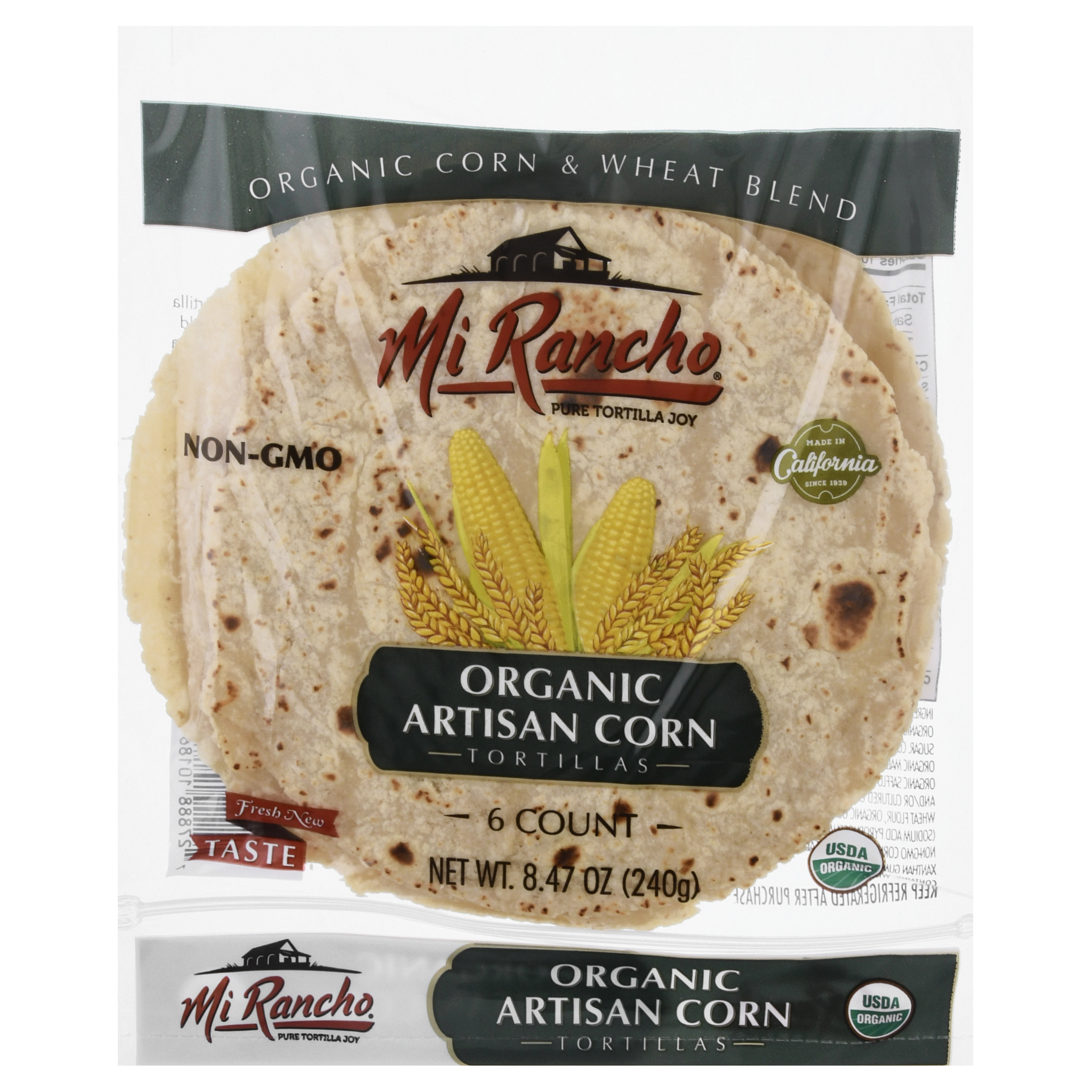 Mi Rancho Organic Artisan Corn Tortillas