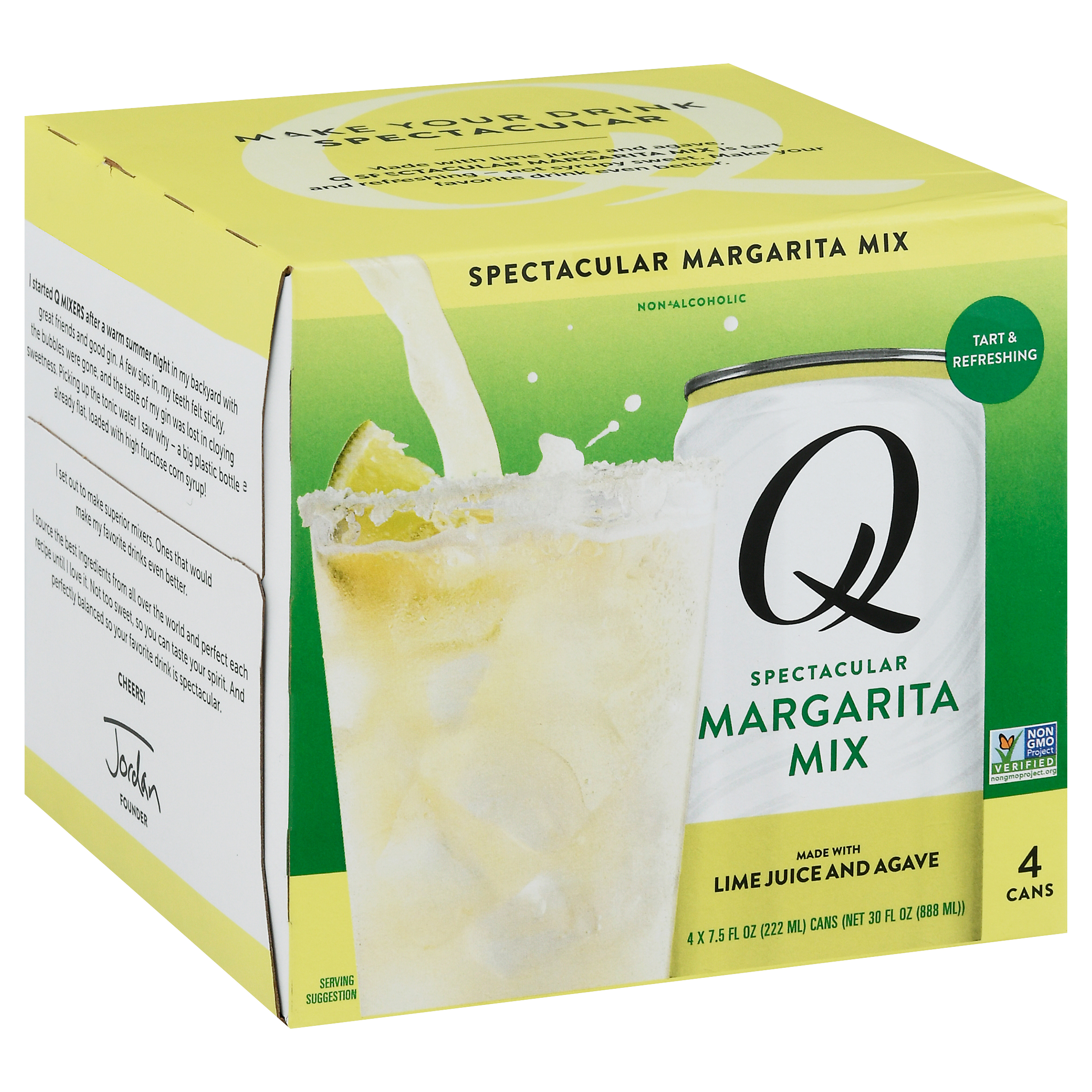 Q Spectacular Lime Juice and Agave Margarita Mix