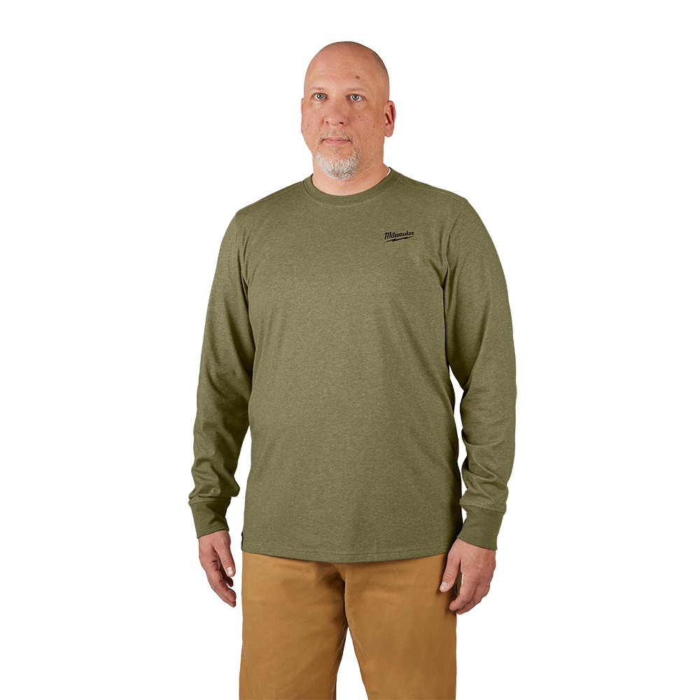 FREEFLEX Hybrid Work Tee - Long Sleeve - Green 2X
