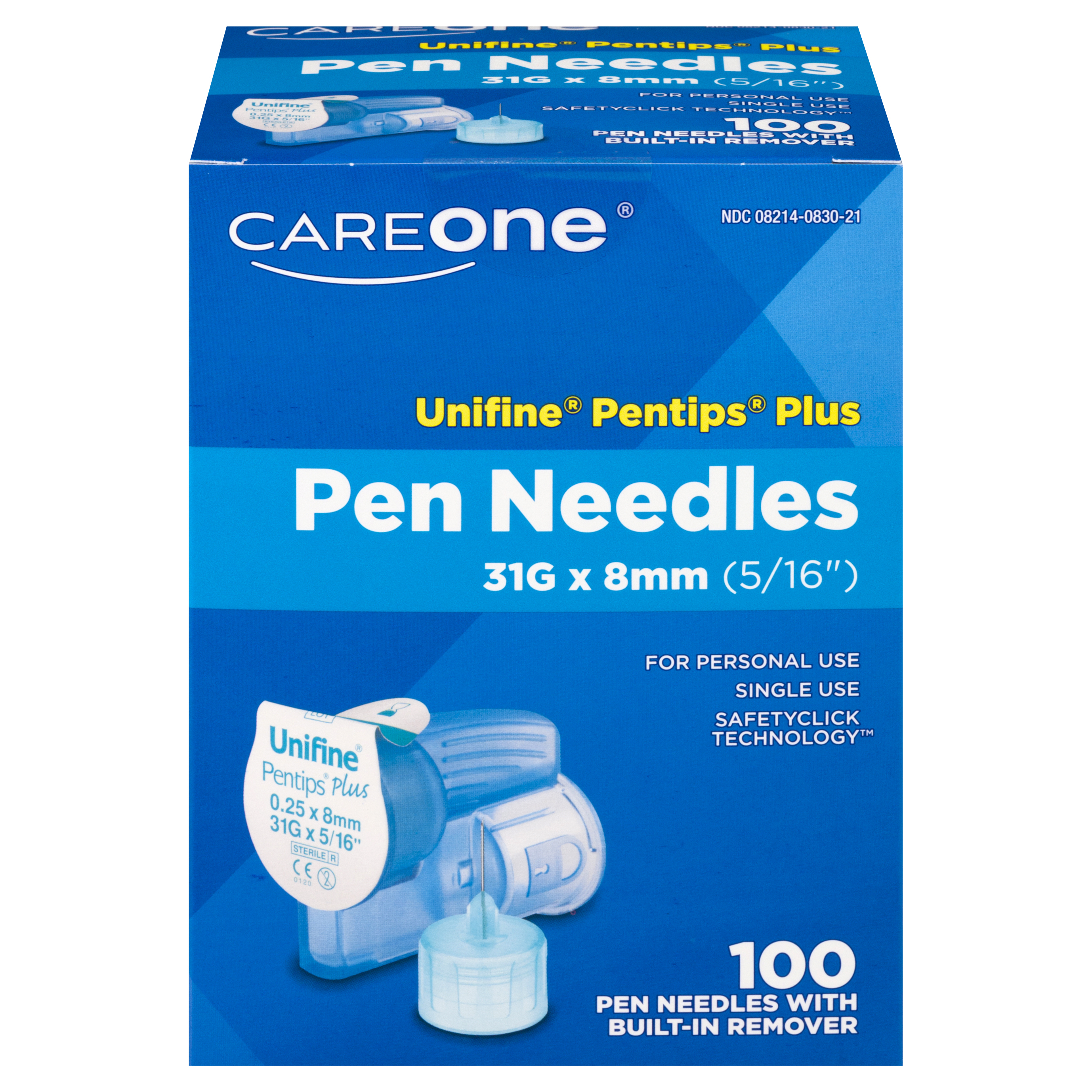 Careone unifine pentips plus 5 16 inch pen needles 100 ea box