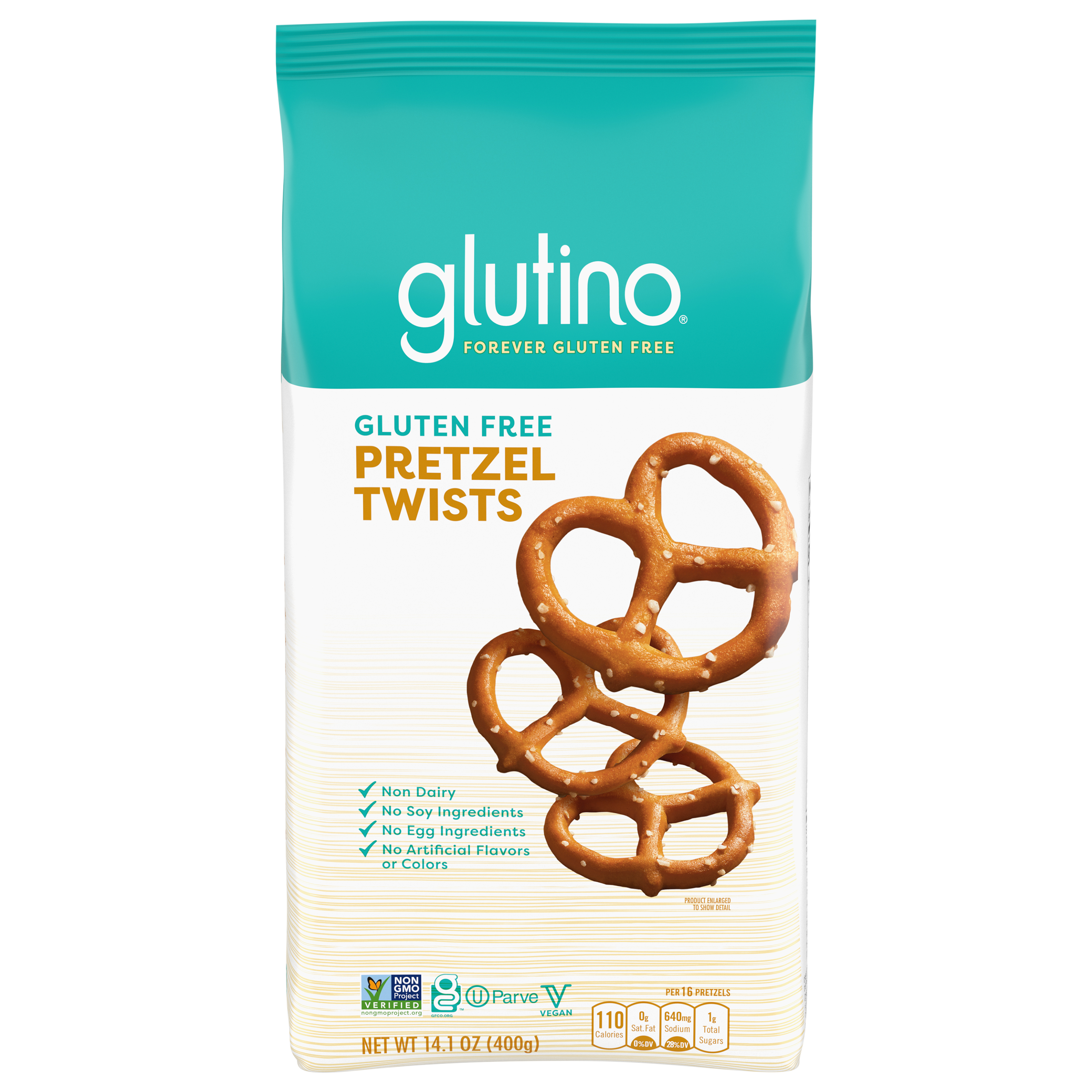Gluten Free by Glutino Pretzel Twists, Delicious Everyday Snack, Salted,