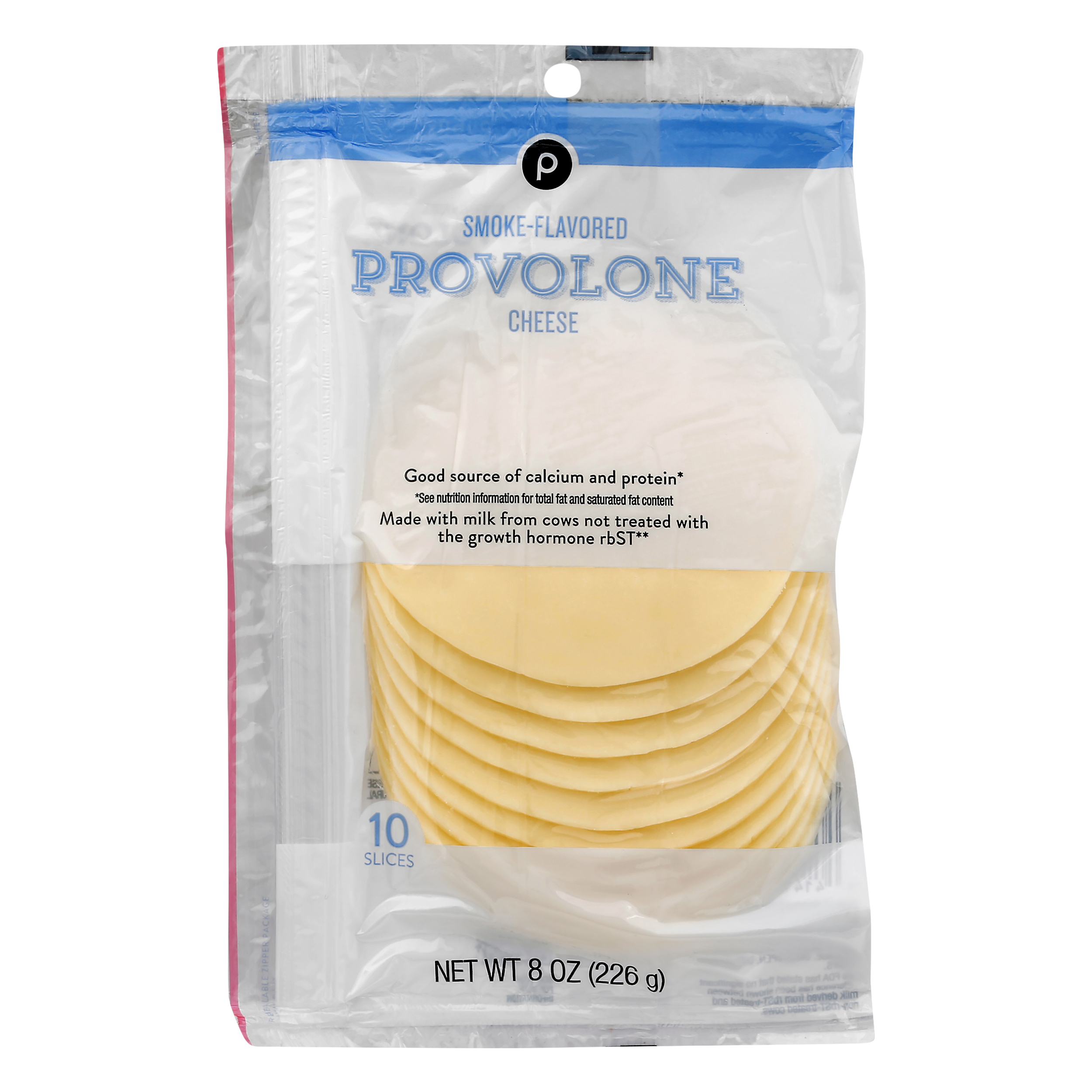 Publix SmokeFlavored Provolone Cheese 10 ea RESEALABLE BAG