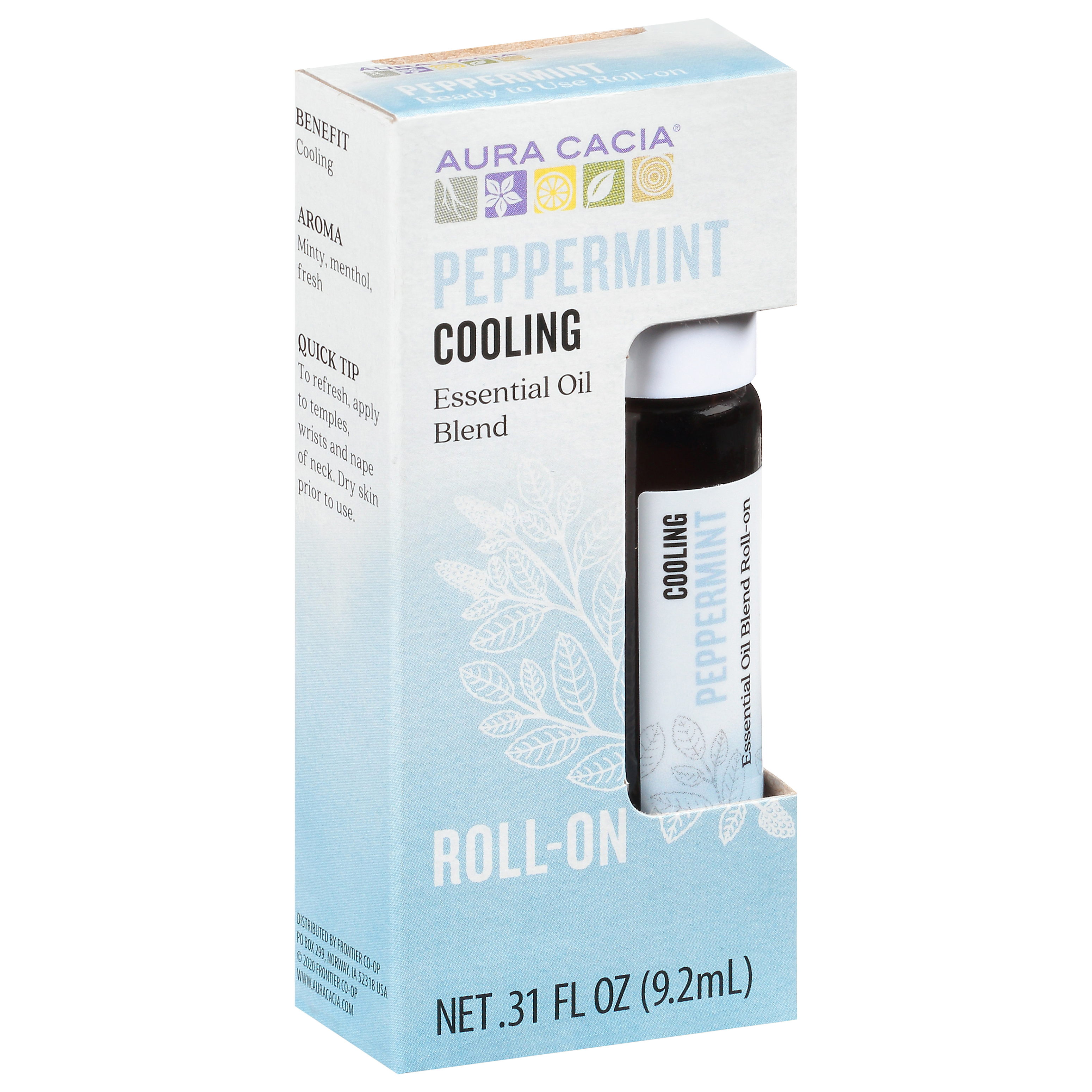 Aura Cacia Roll-On Cooling Peppermint Essential Oil Blend