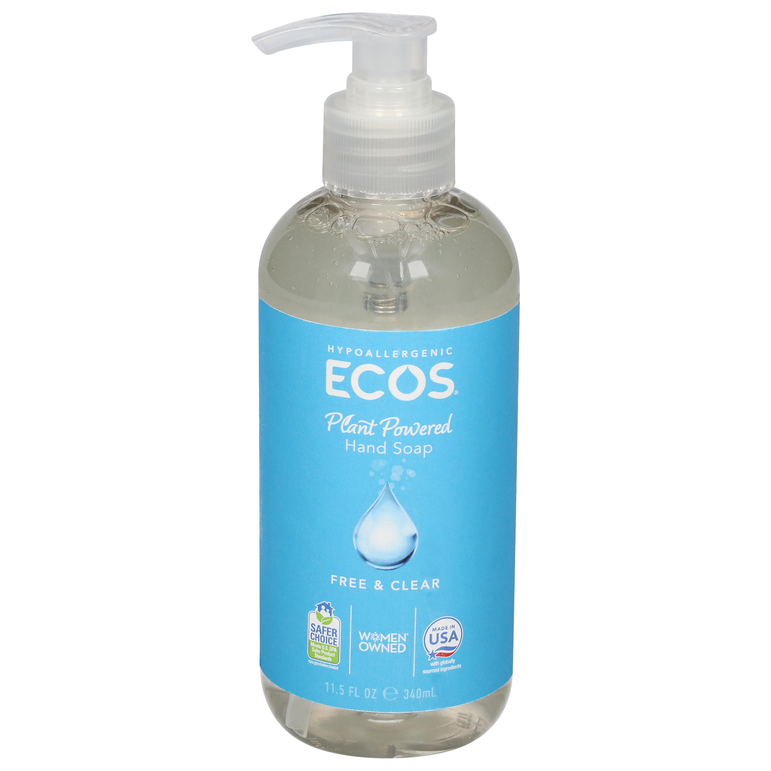 Ecos Plant Powered Free & Clear Hand Soap