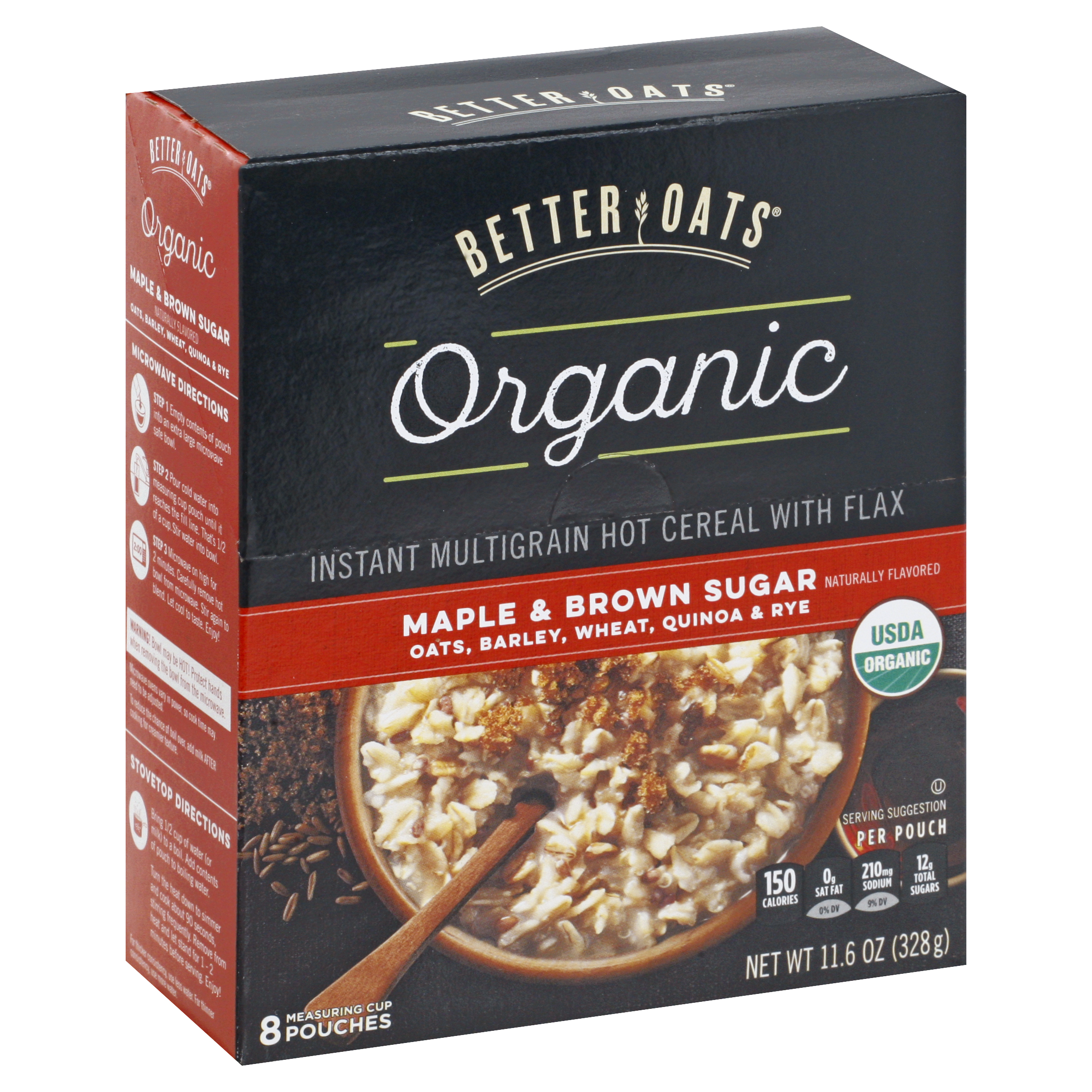 Better Oats Organic Maple & Brown Sugar Hot Cereal