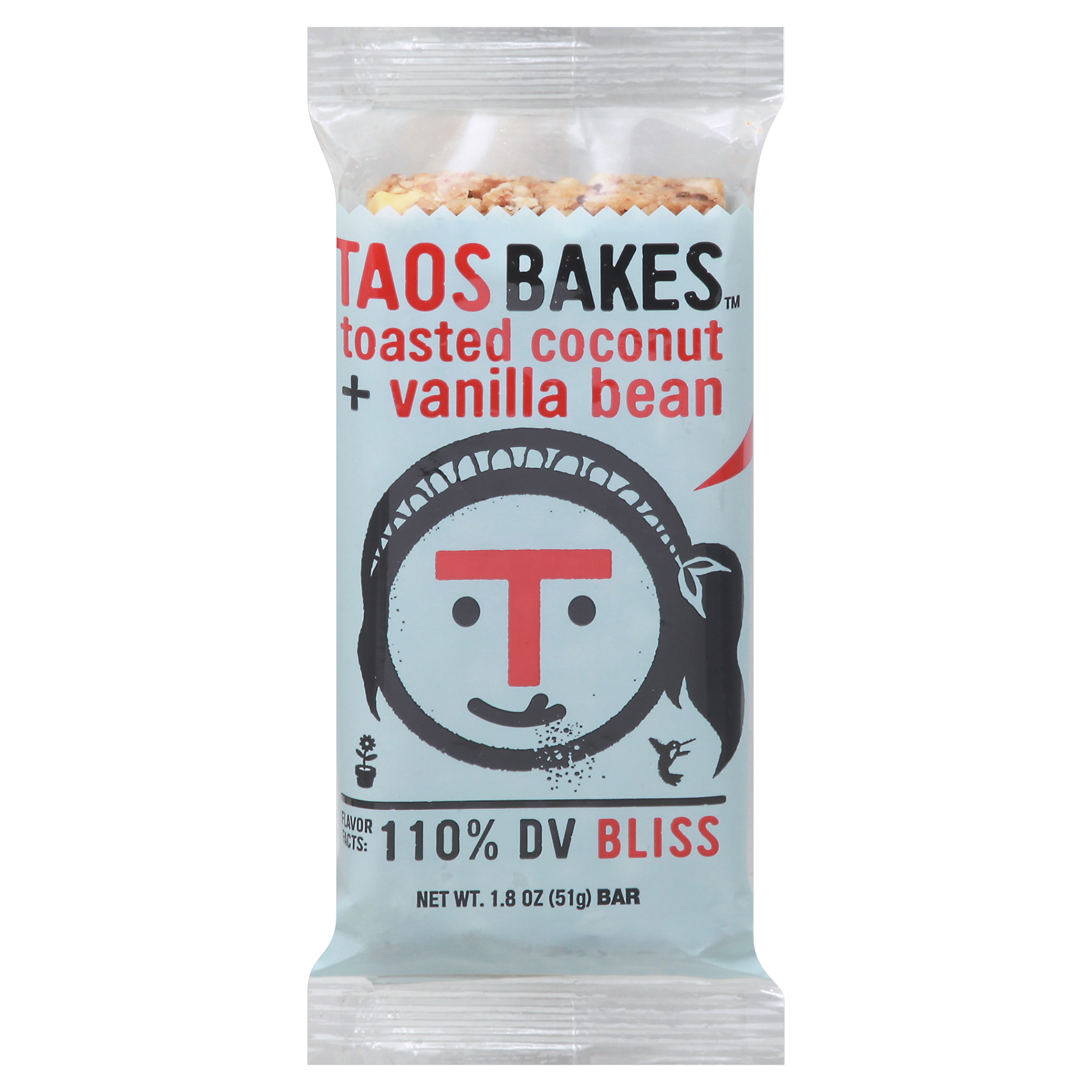 Taos Bakes Toasted Coconut + Vanilla Bean Bar
