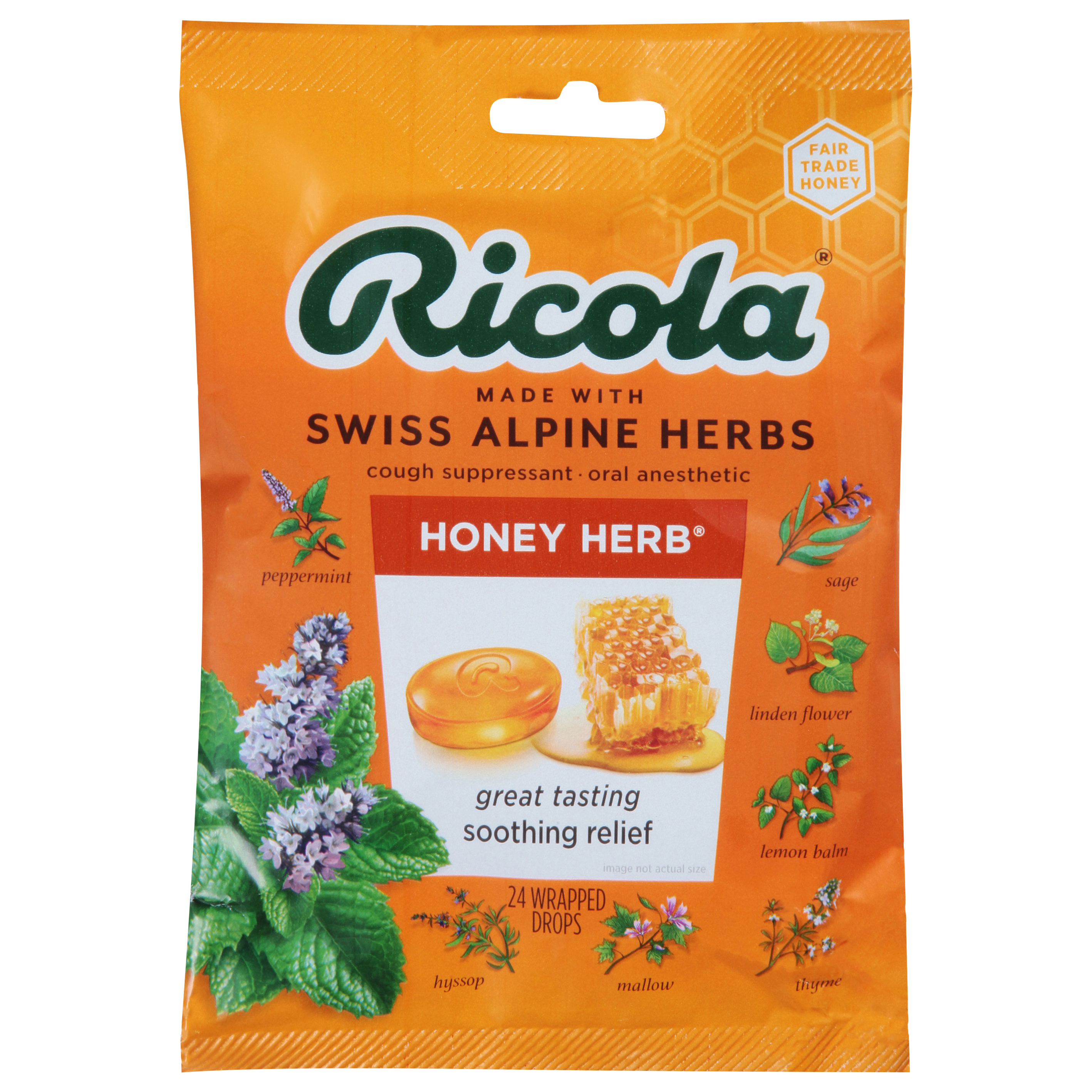 Ricola Honey Herb Cough Suppressant