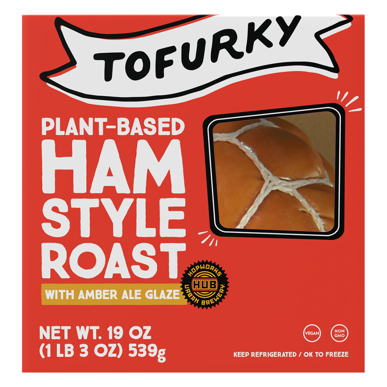 Plant - Based Ham Style Roast with Amber Ale Glaze (Fresh)