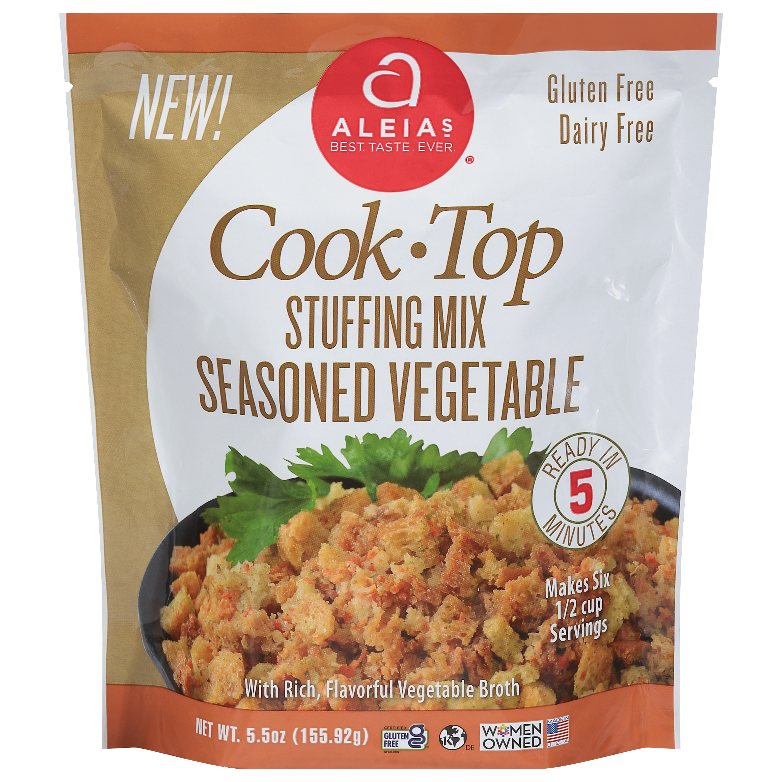 Aleia's Cook-Top Seasoned Vegetable Stuffing Mix