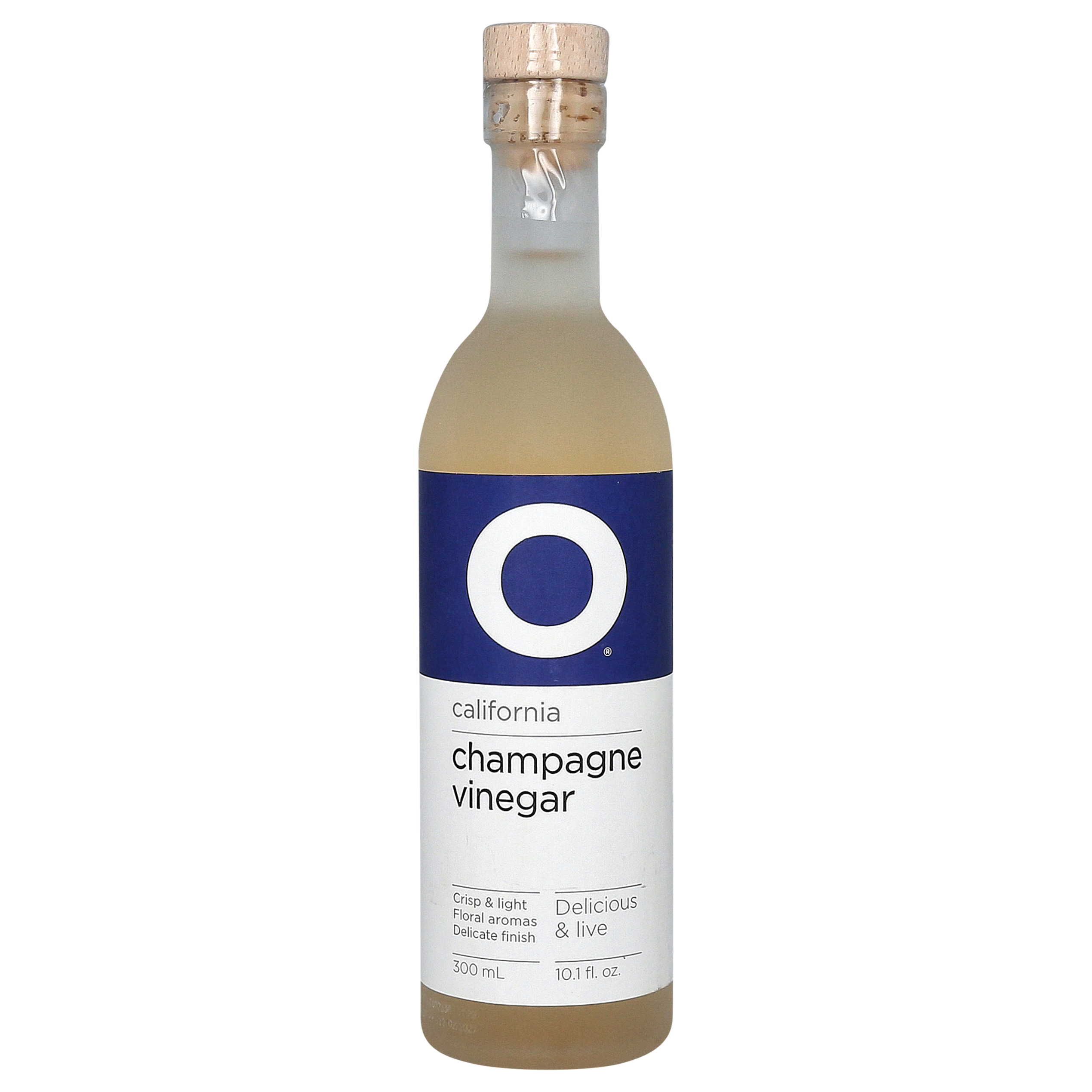 O California Champagne Vinegar 300ml (10.1oz) Glass