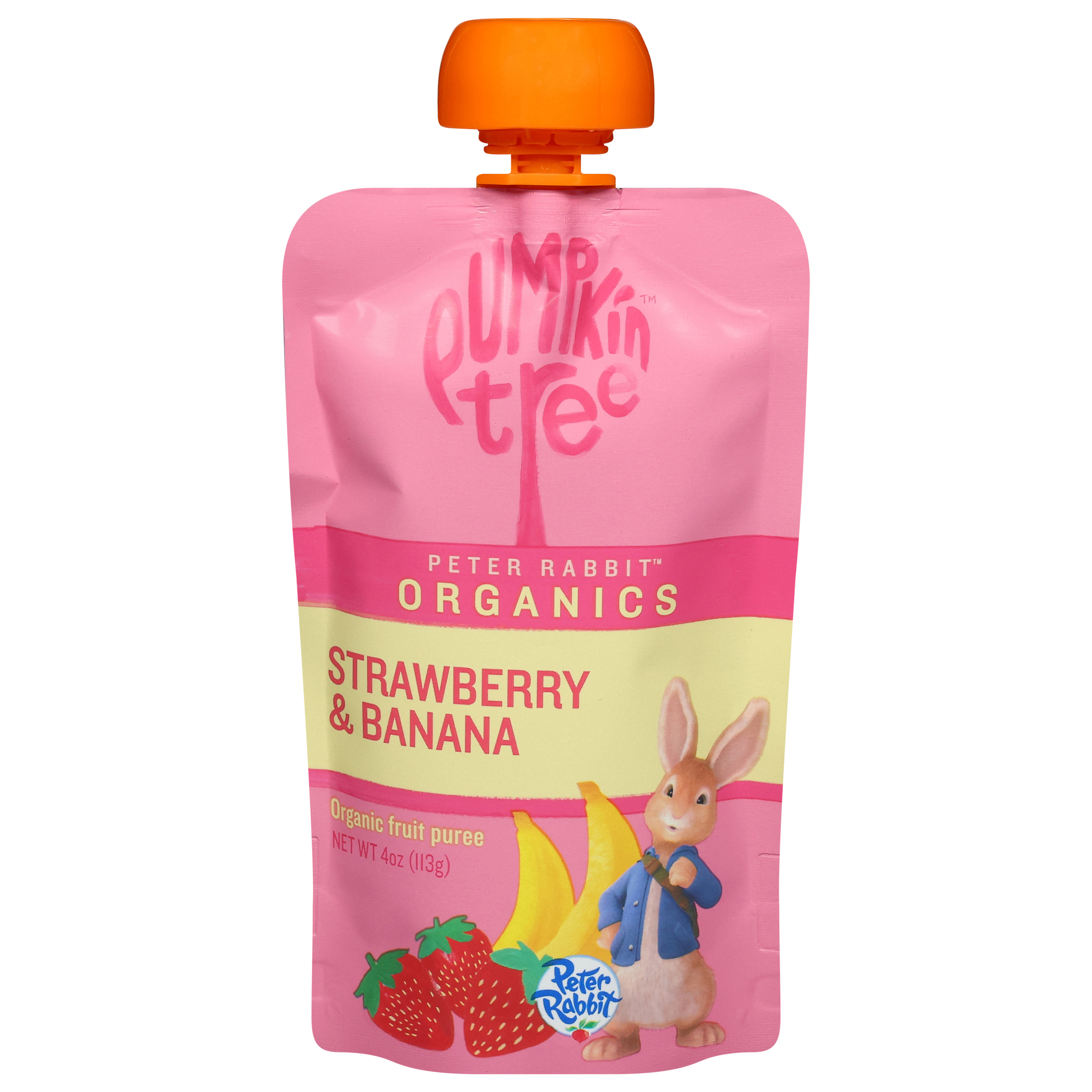 Pumpkin Tree Peter Rabbit Organics Organic Strawberry & Banana Fruit Puree