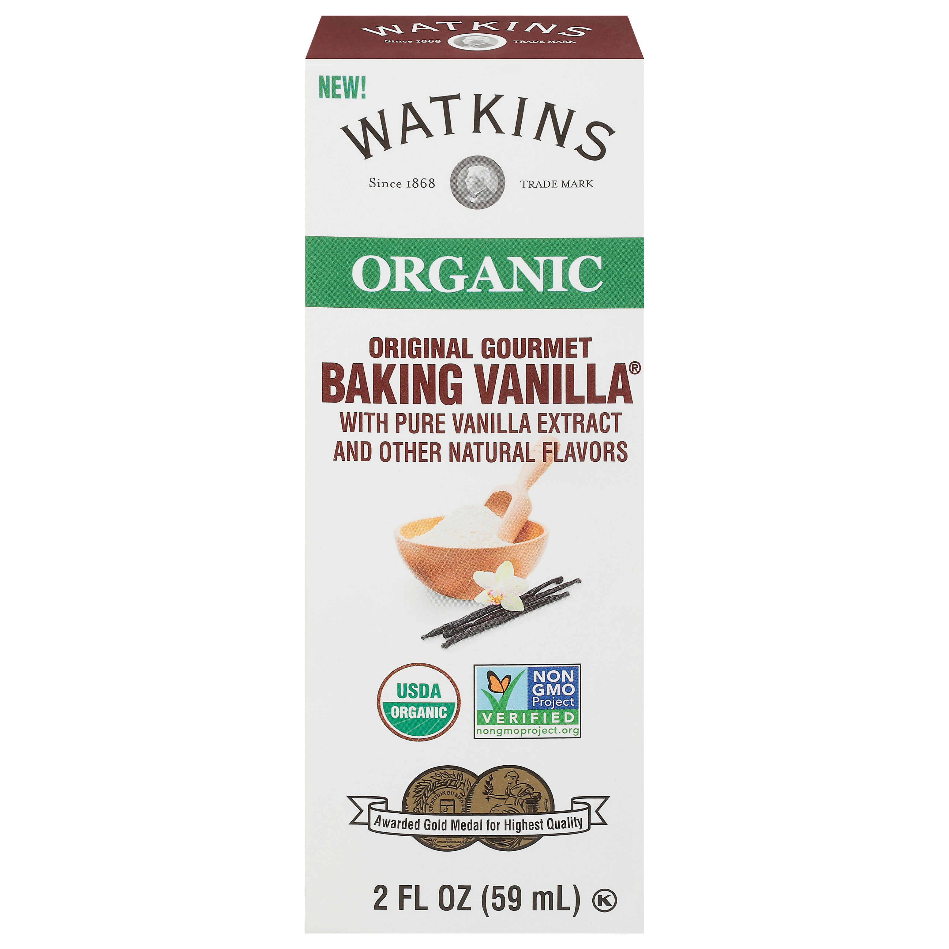 Watkins Original Gourmet Organic Baking Vanilla with Pure Vanilla Extract