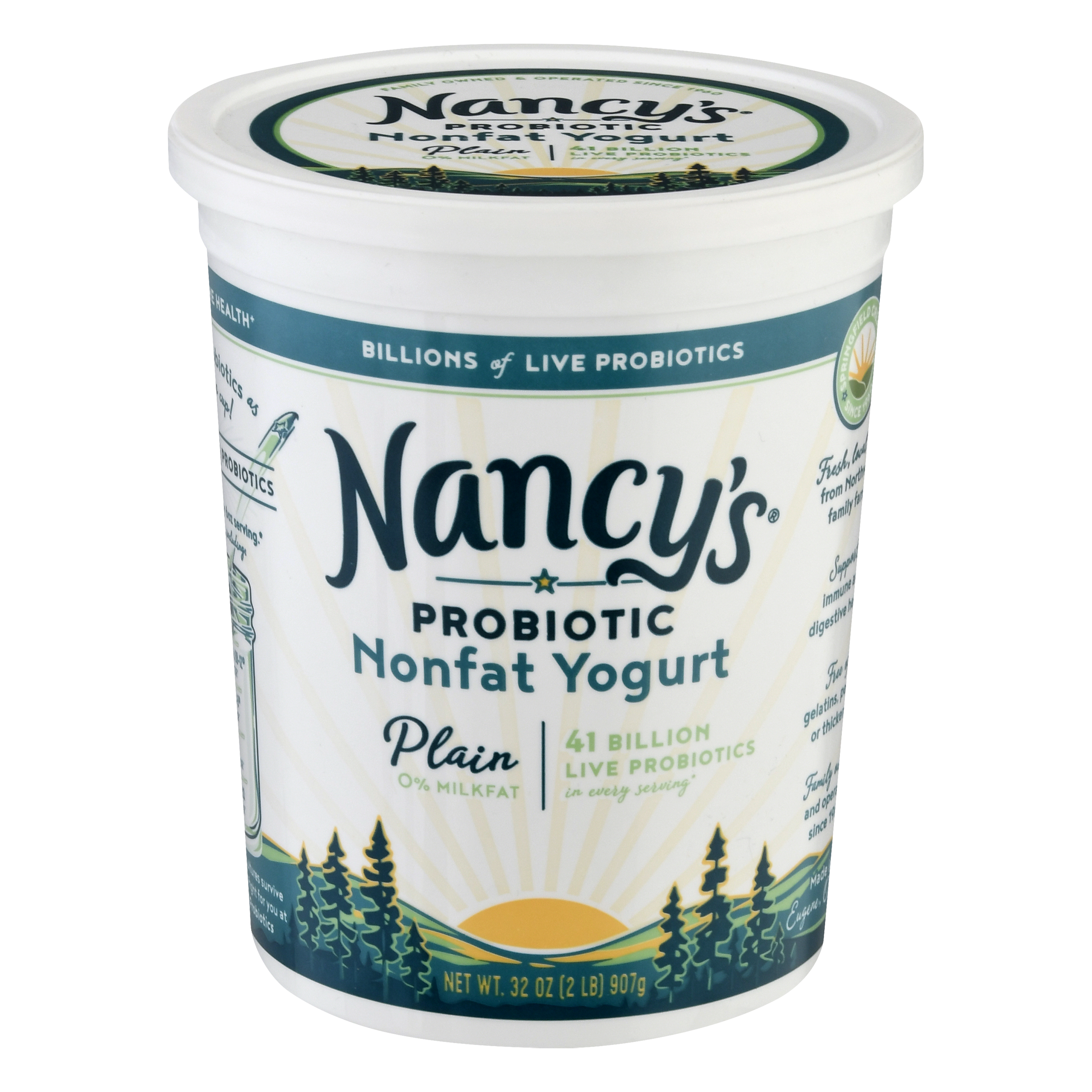 Nancys Probiotic Nonfat Plain Yogurt