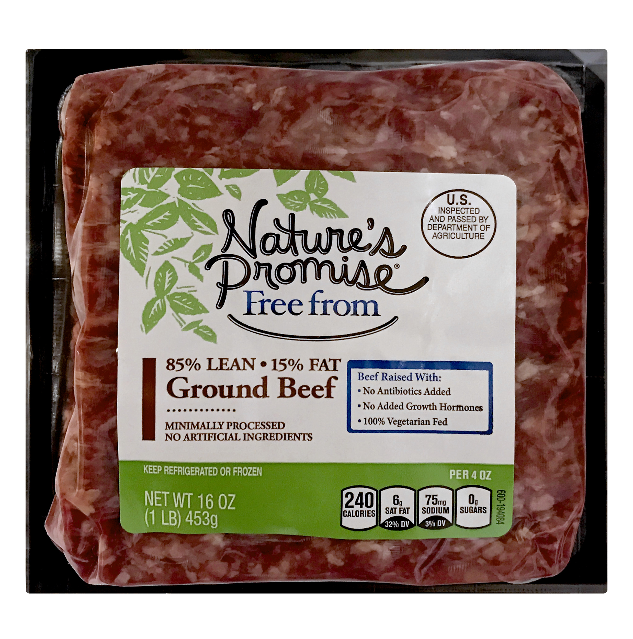 Nature's Promise 85 Lean, 15 Fat Ground Beef