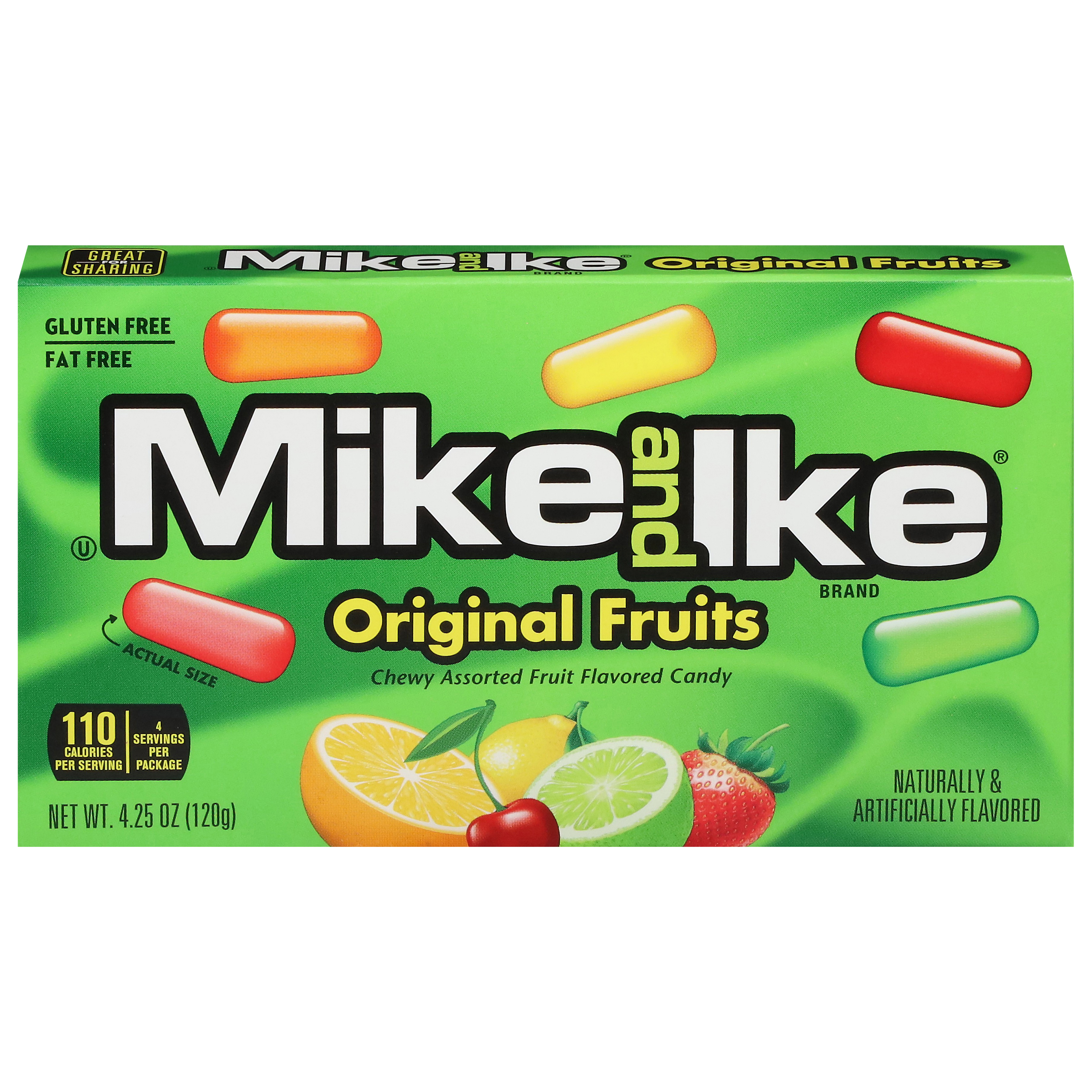 Mike & Ike Original Fruits Candy, Theater Box, 4 oz