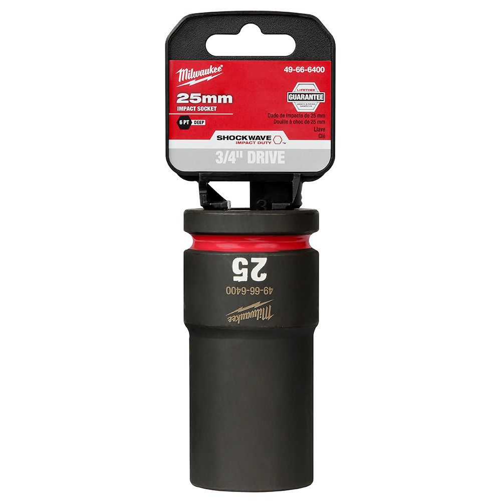 SHOCKWAVE Impact Duty 3/4" Drive 25MM Deep 6 Point Socket