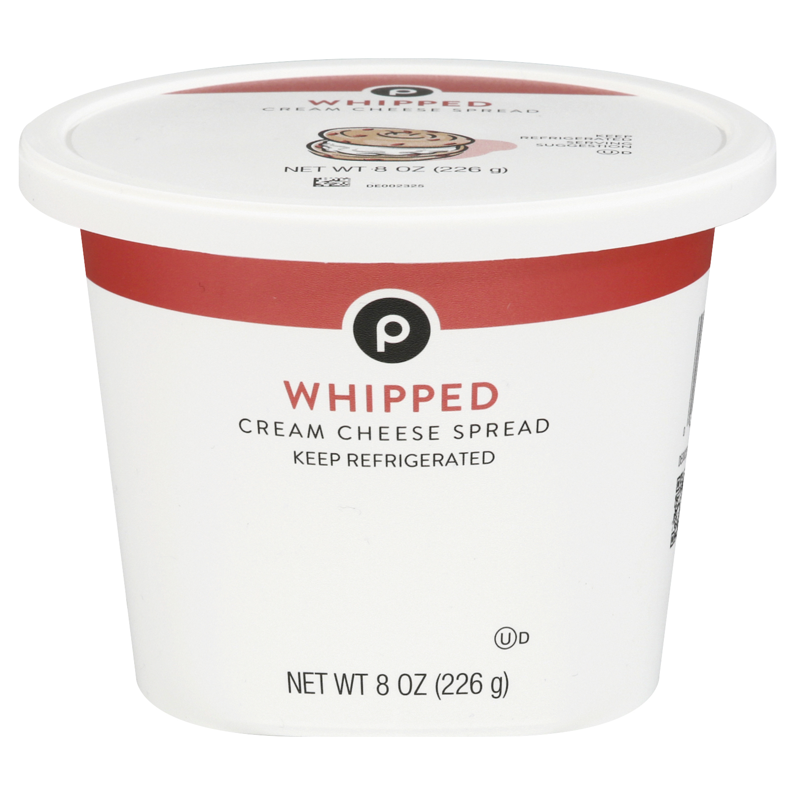 Publix Whipped Cream Cheese Spread 8 oz CUP\TUB