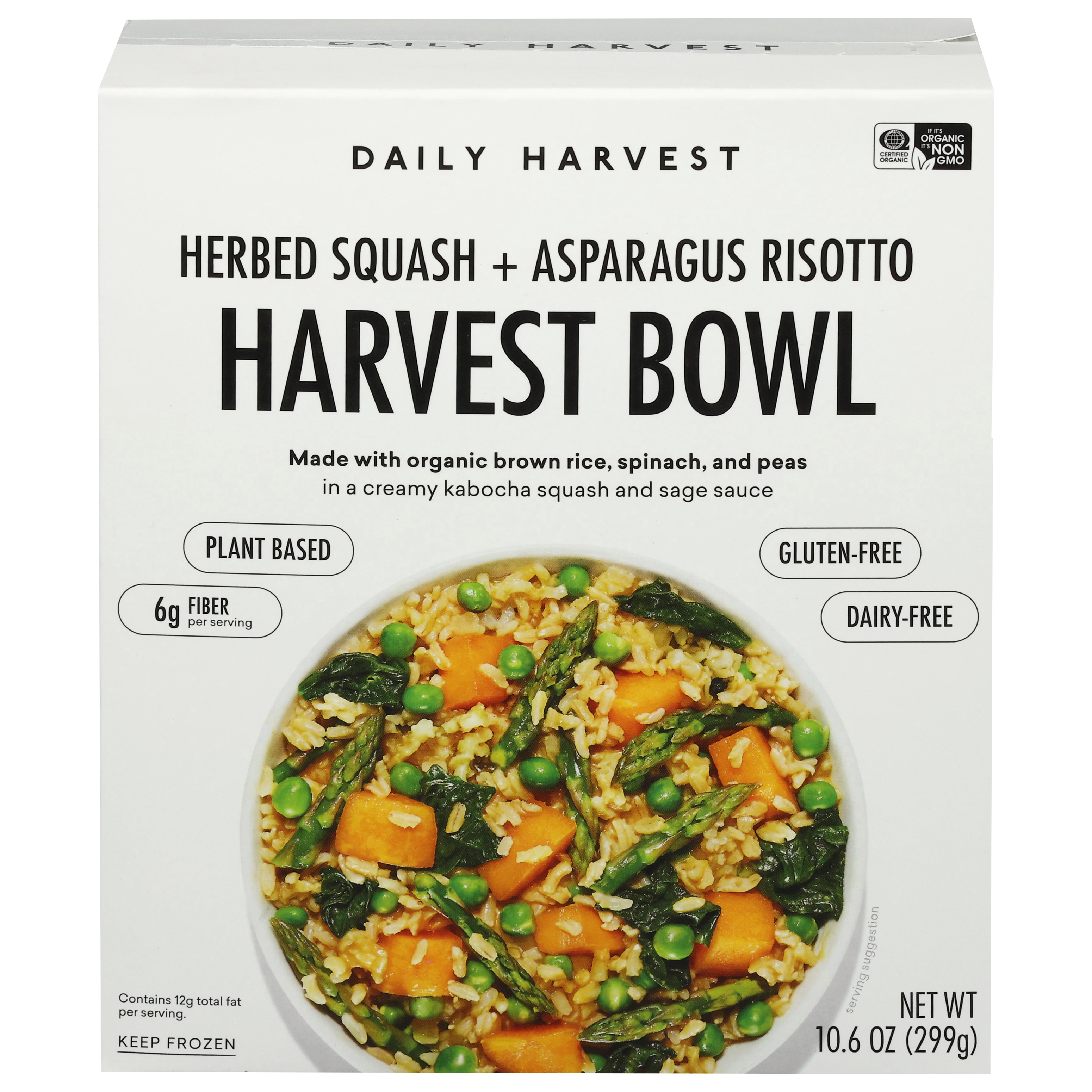 Daily Harvest Herbed Squash + Asparagus Risotto Harvest Bowl
