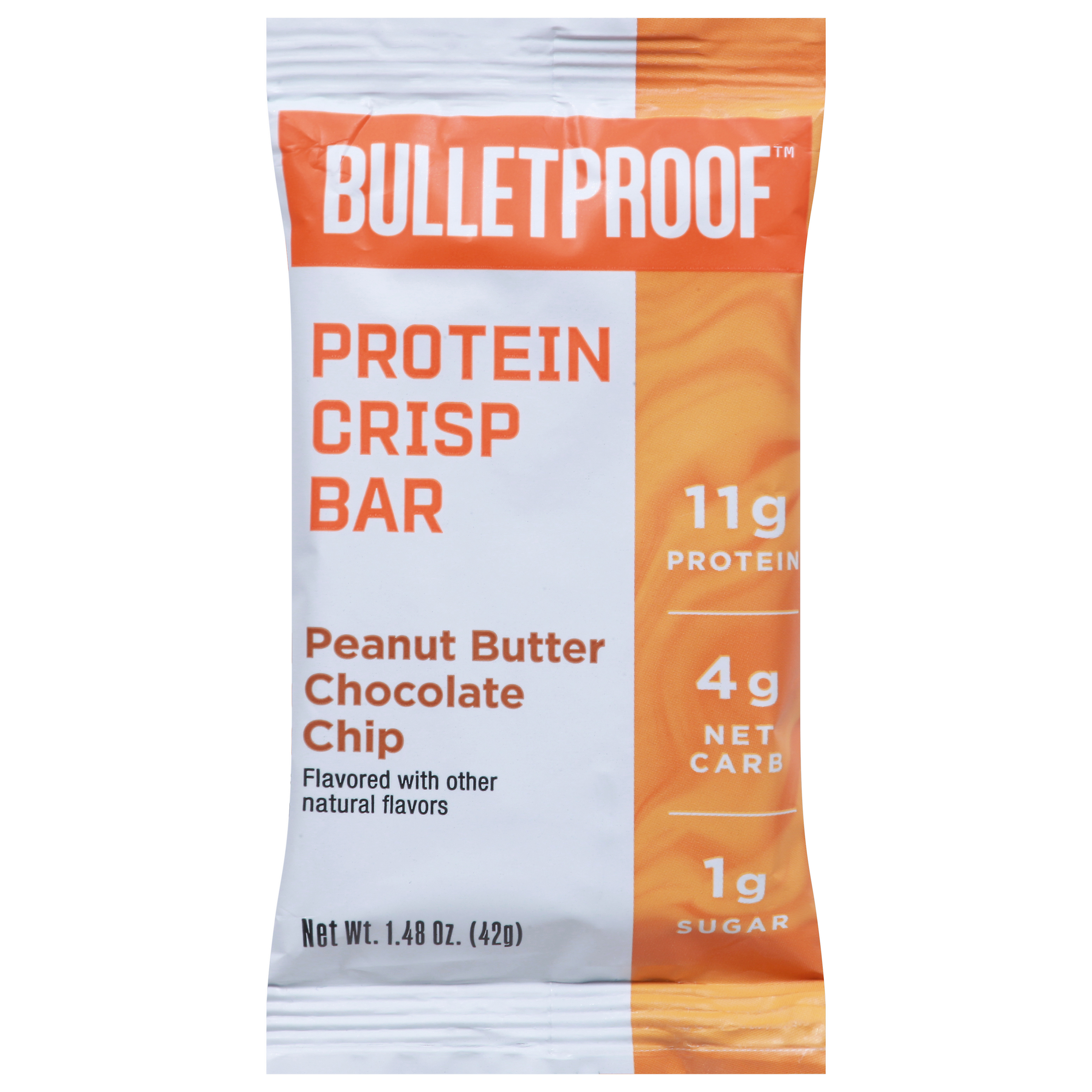 Bulletproof Peanut Butter Chocolate Chip Protein Crisp Bar