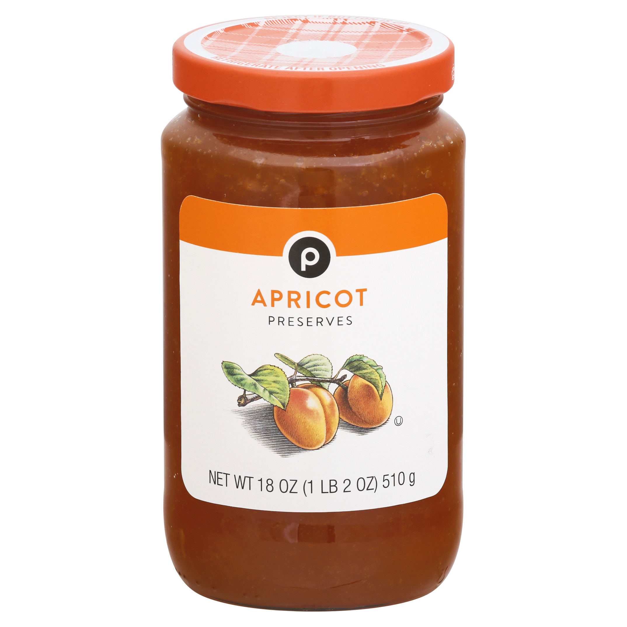 Publix Apricot Preserves 18 oz JAR