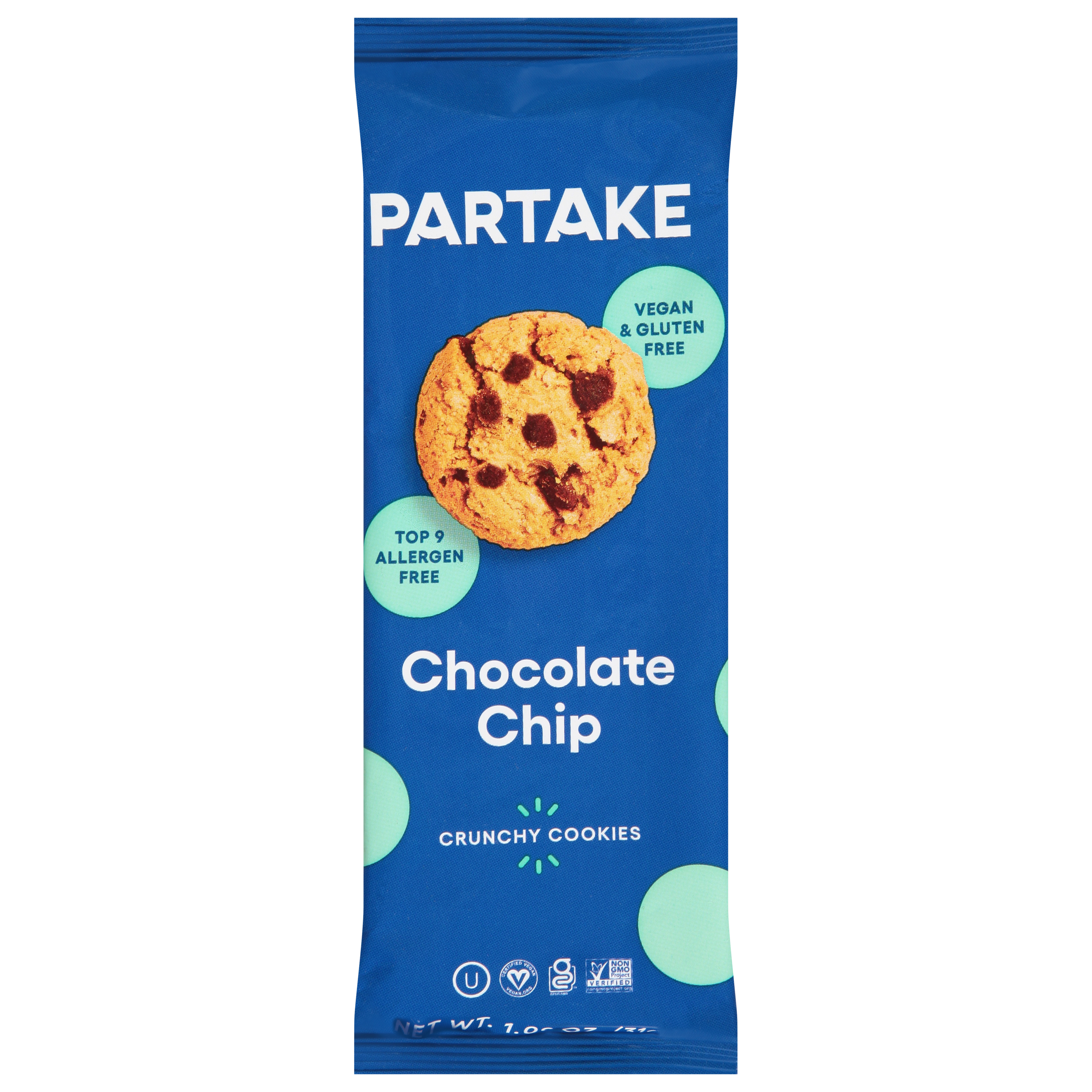 Partake Crunchy Chocolate Chip Cookies