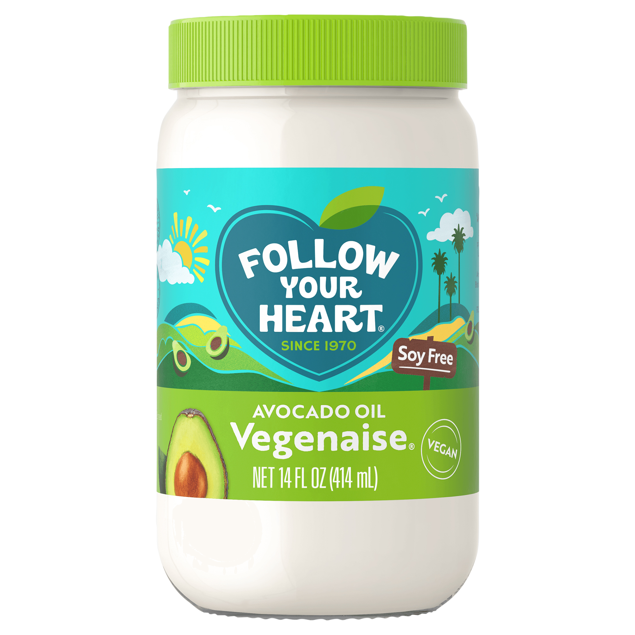 Follow Your Heart Vegenaise Dressing and Sandwich Spread, Avocado Oil, Dairy Free, Egg Free Mayo,