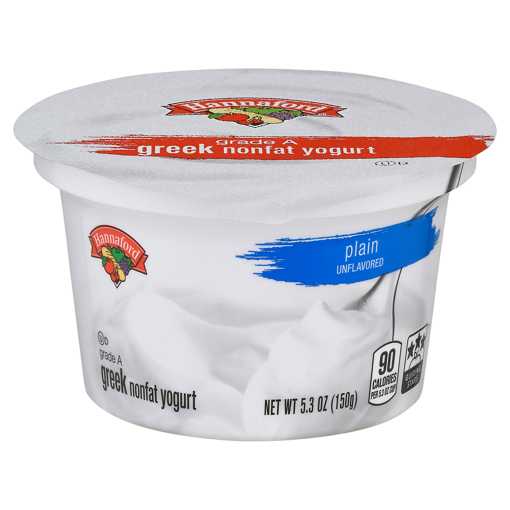 Hannaford Nonfat Plain Greek Yogurt 5.3 oz