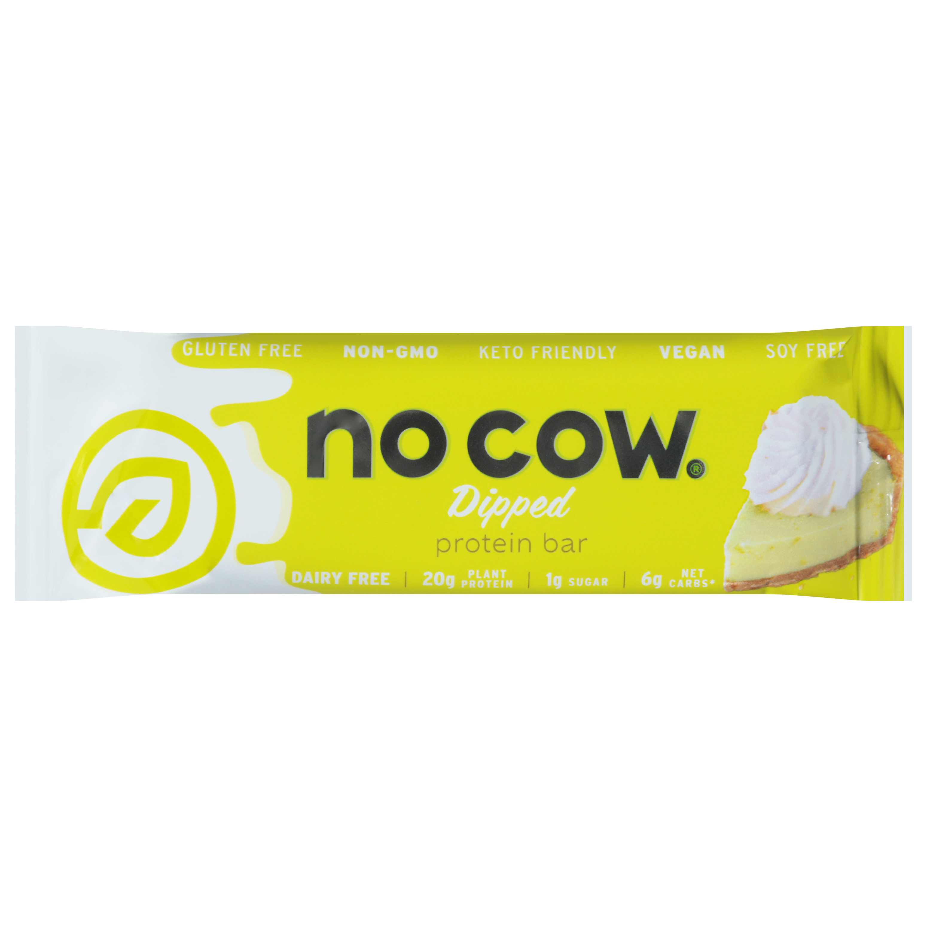No Cow Dipped Key Lime Pie Protein Bar