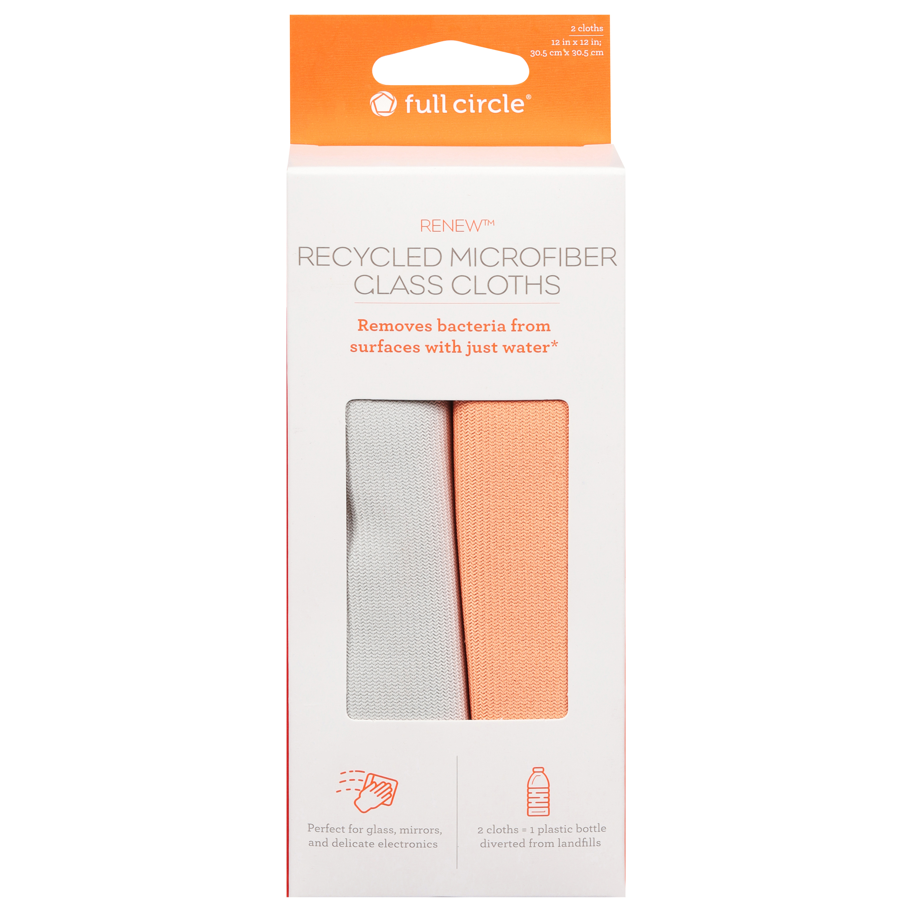 Full Circle Renew Recycled Microfiber Glass Cloths