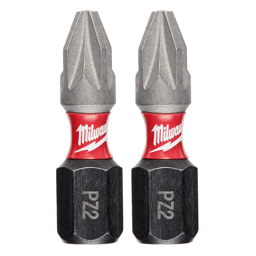 SHOCKWAVE 2-Piece Impact Phillips #2 Insert Bits (2 Pack)