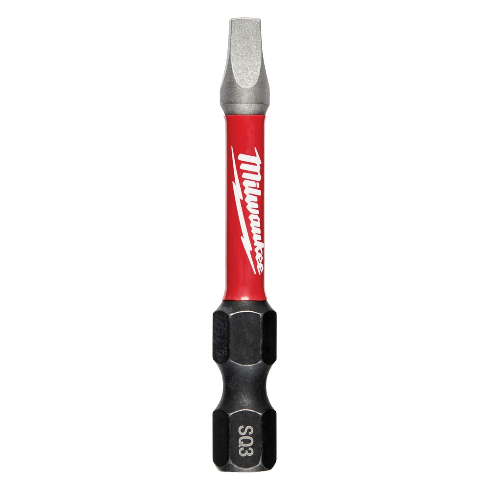 SHOCKWAVE 2 in. Impact Square Recess #3 Power Bits 25PK
