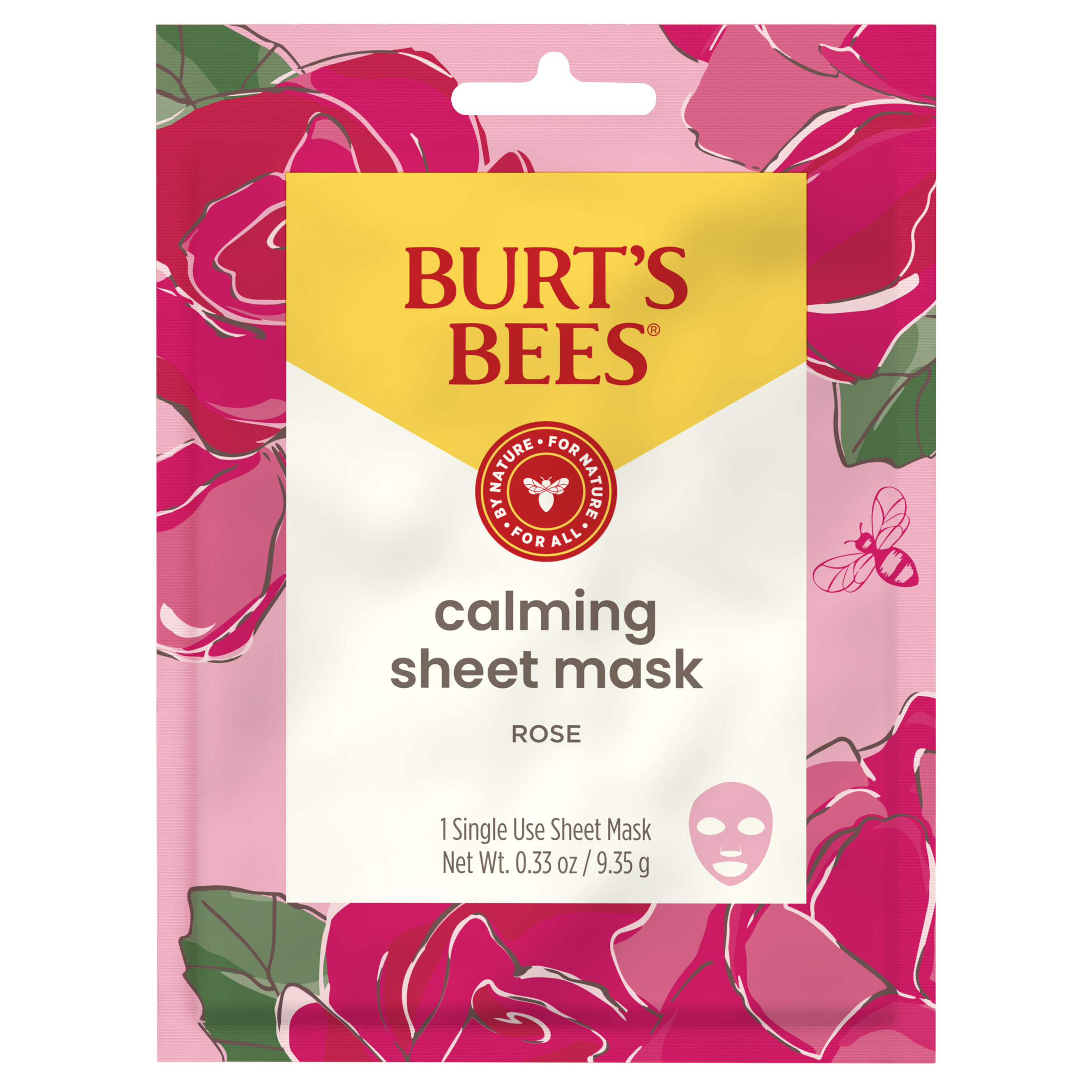 Burt's Bees Calming Sheet Mask with Rose