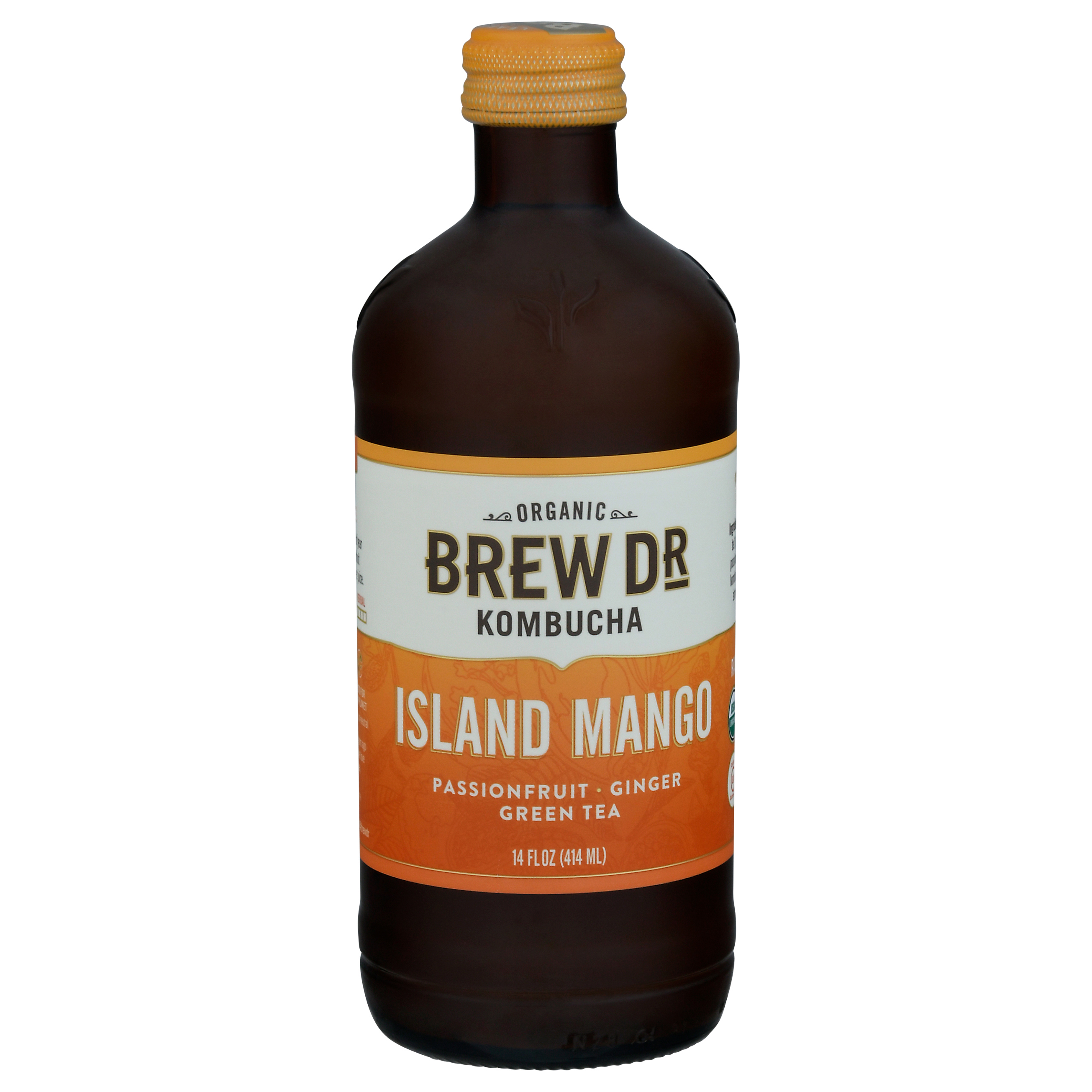 Brew Dr. Kombucha Organic Island Mango Kombucha