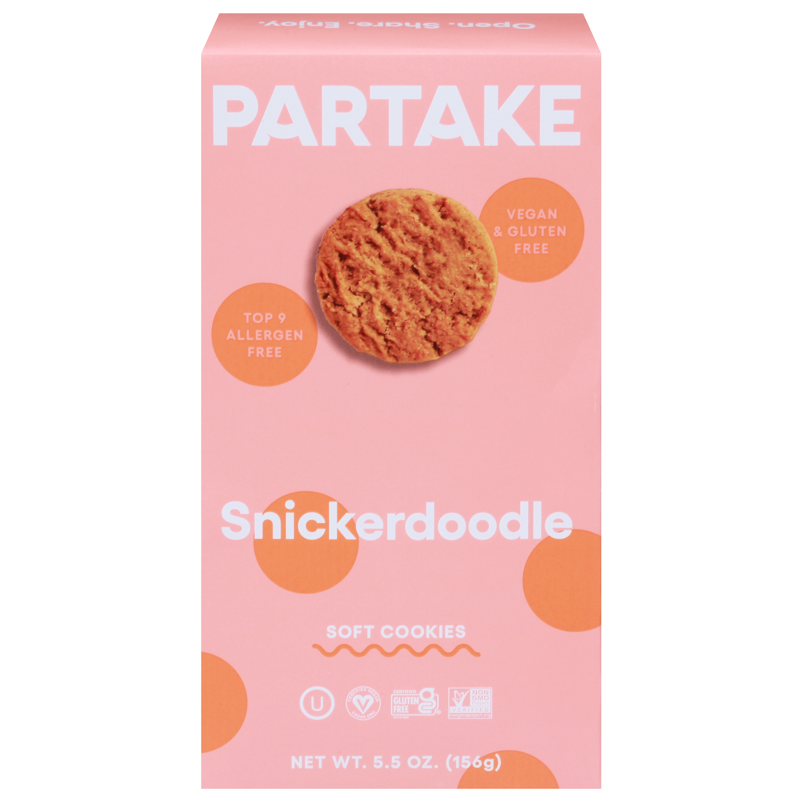 Partake Soft Snickerdoodle Cookies