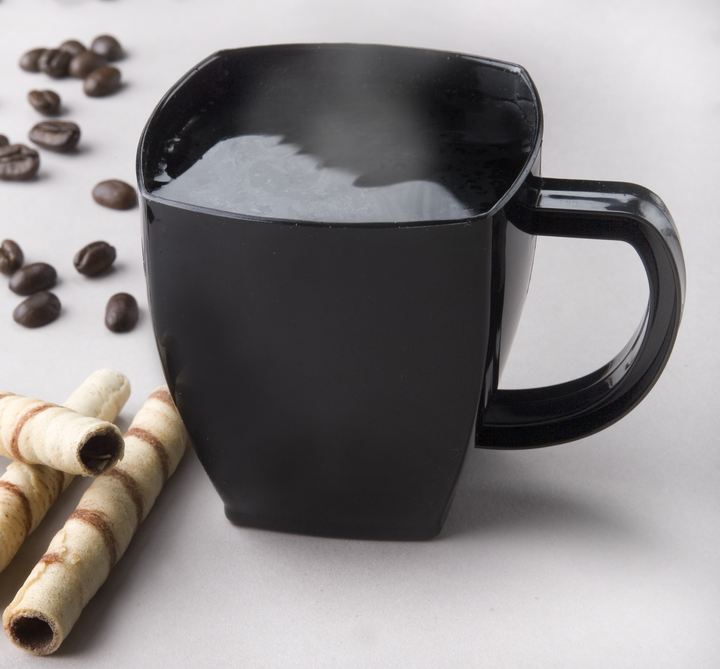 EMI-SM8BK 8oz Black Square Coffee Mug