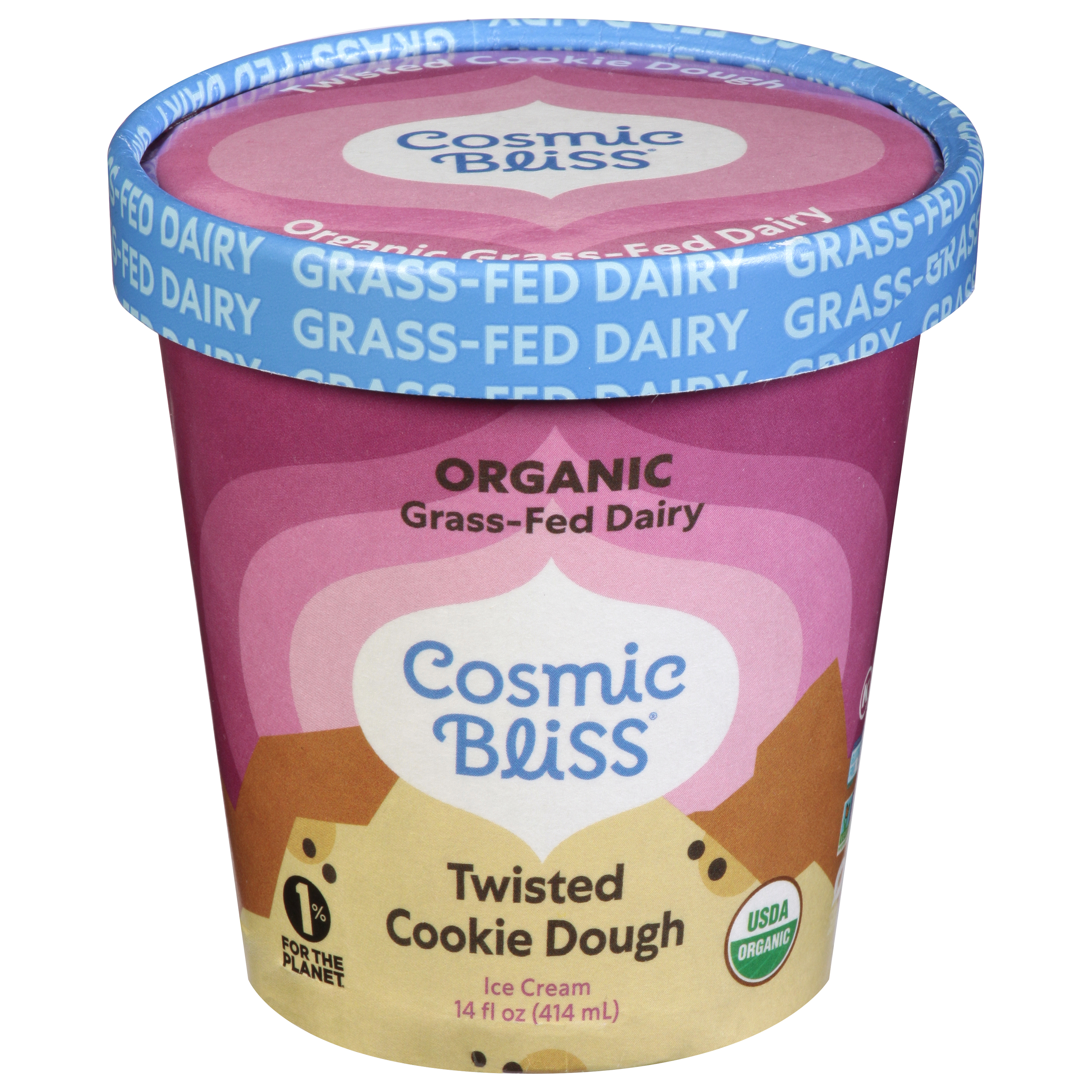 Cosmic Bliss Organic Twisted Cookie Dough Ice Cream