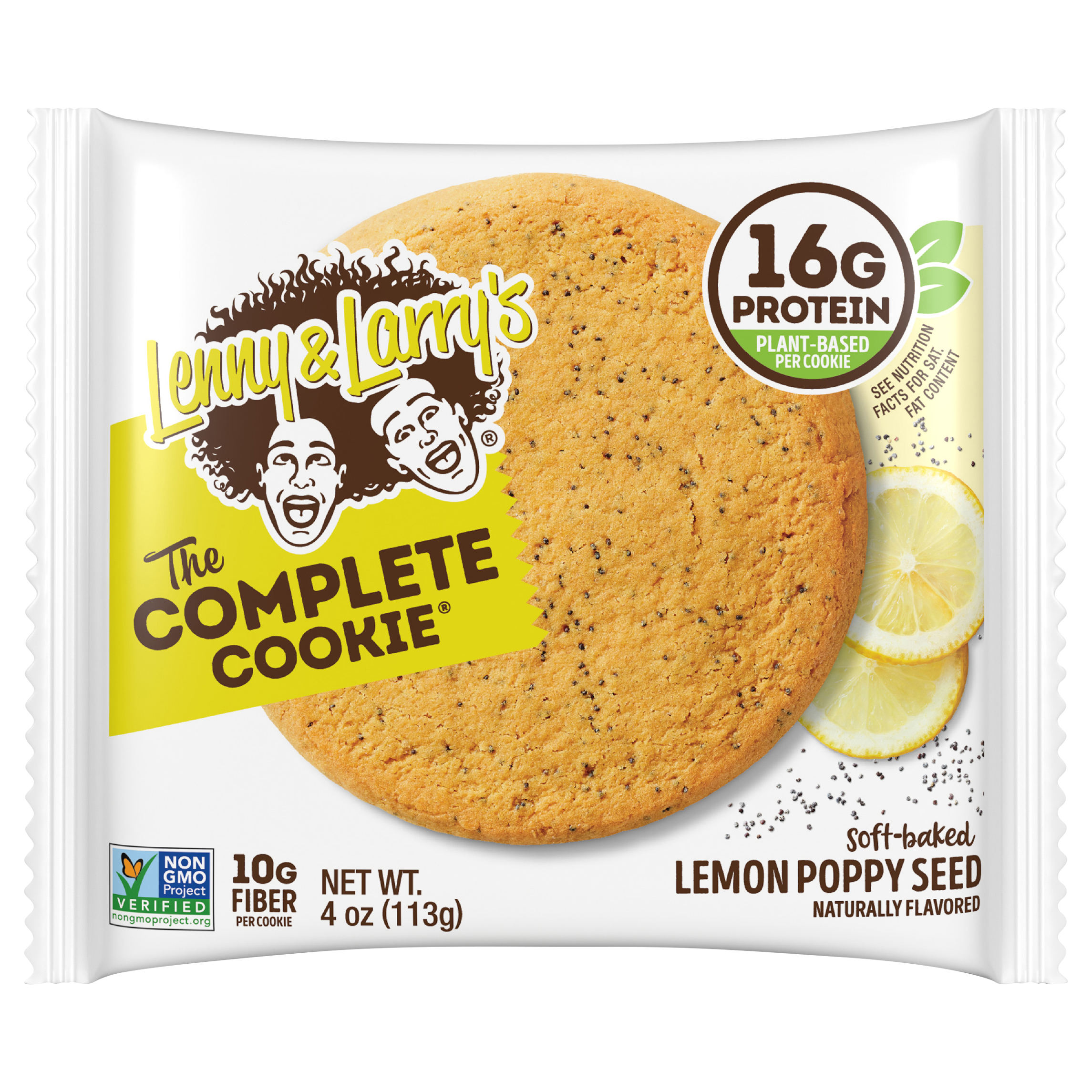 Lenny & Larry's The Complete Cookie®, Lemon Poppy Seed, 4oz-
