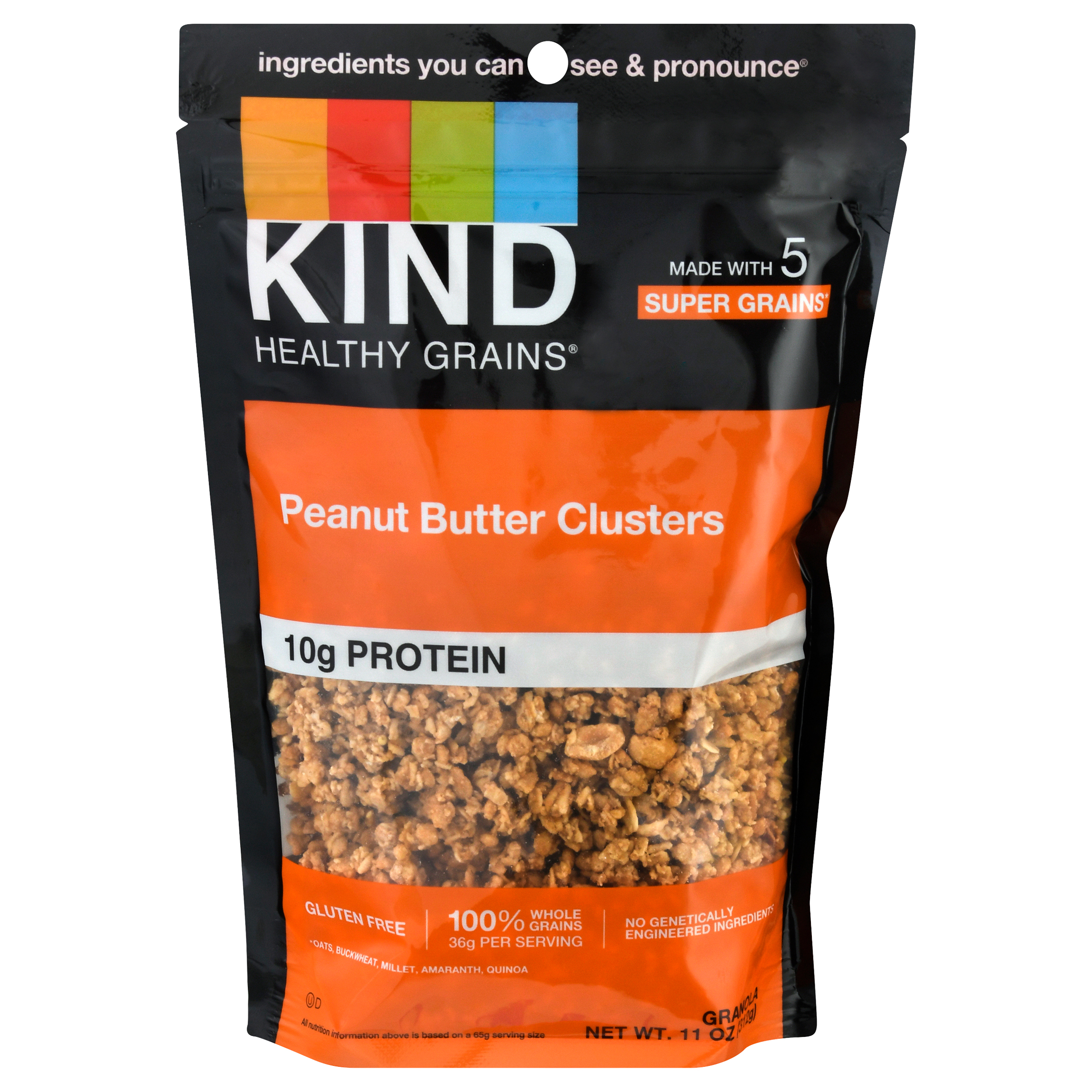 KIND HEALTHY GRAINS Peanut Butter Granola Clusters Healthy Snack Mix