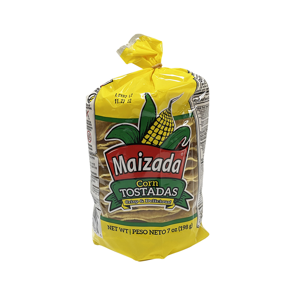 Maizada Tostadas, Corn 7 oz Bulk Case