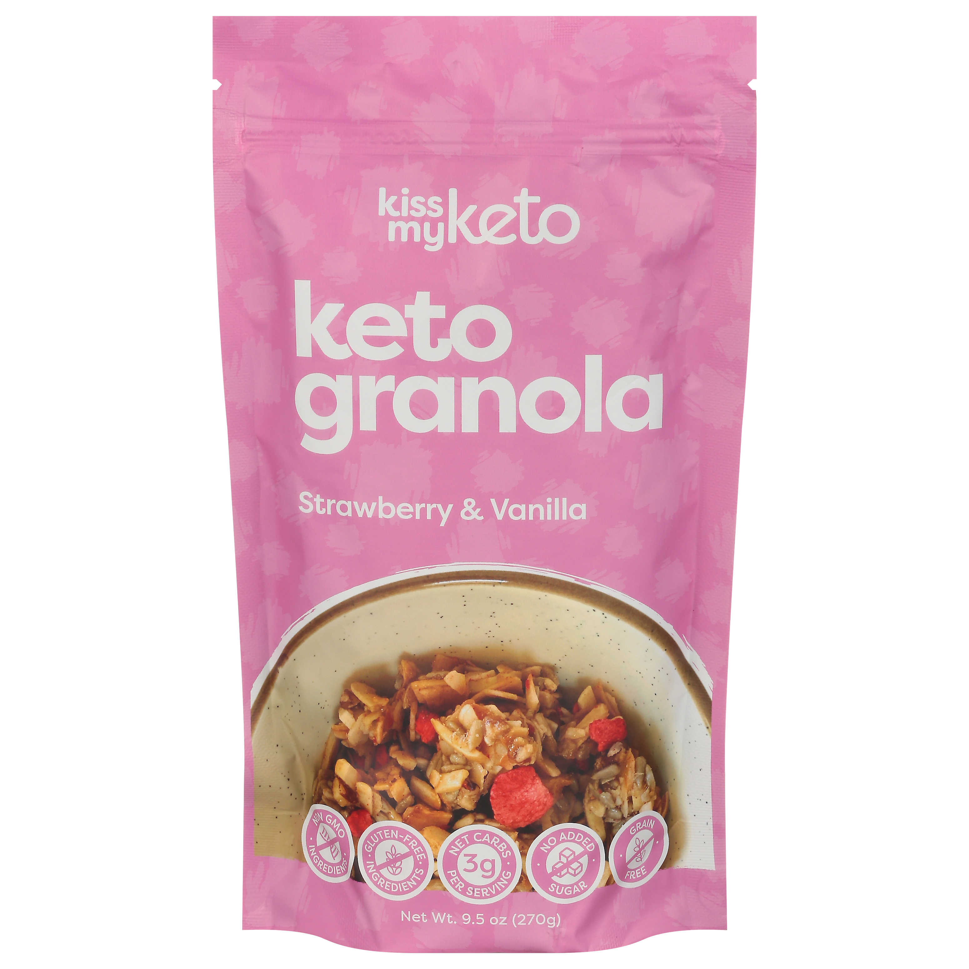 Kiss My Keto Keto Strawberry & Vanilla Granola