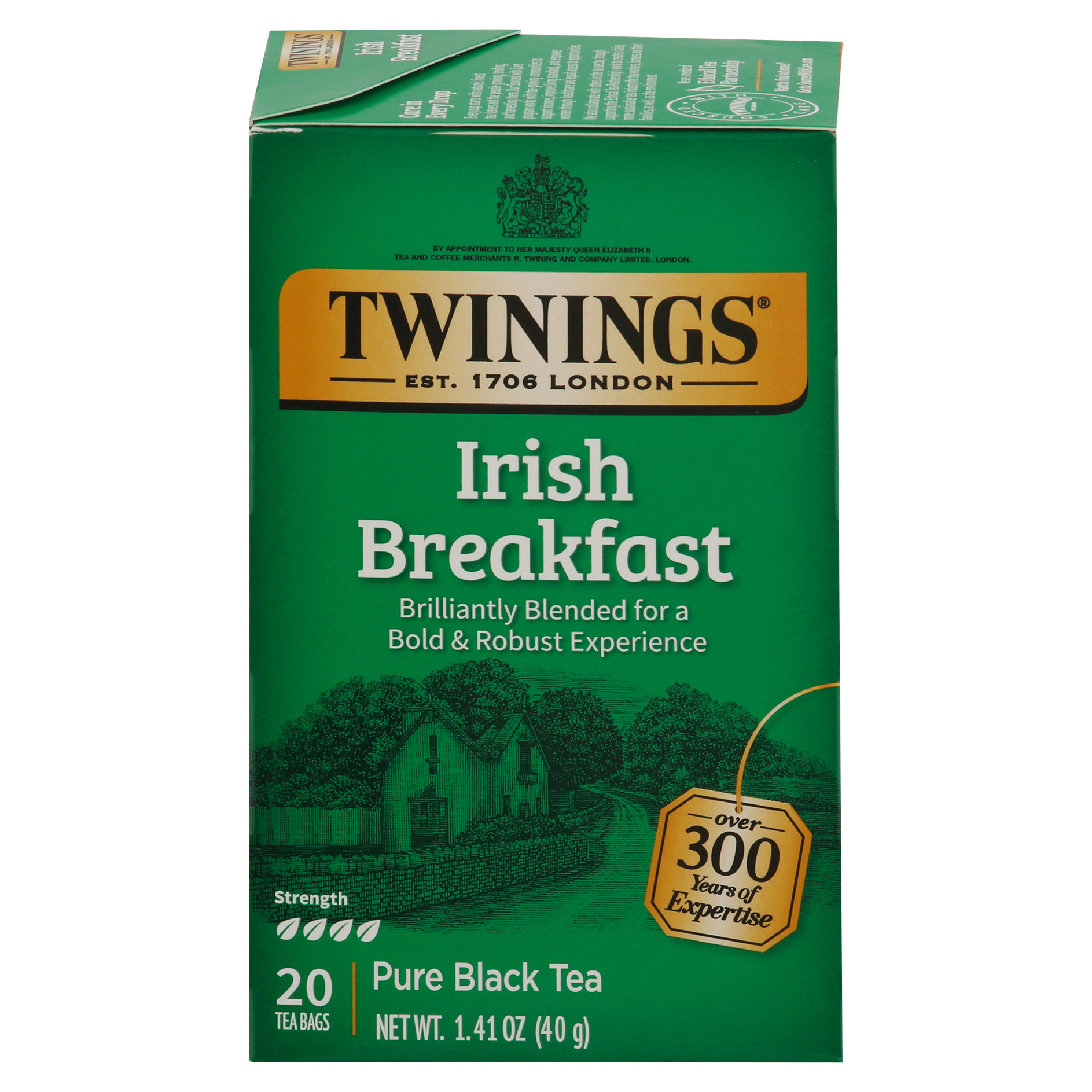 Twinings Pure Irish Breakfast Black Tea 20 Tea Bags