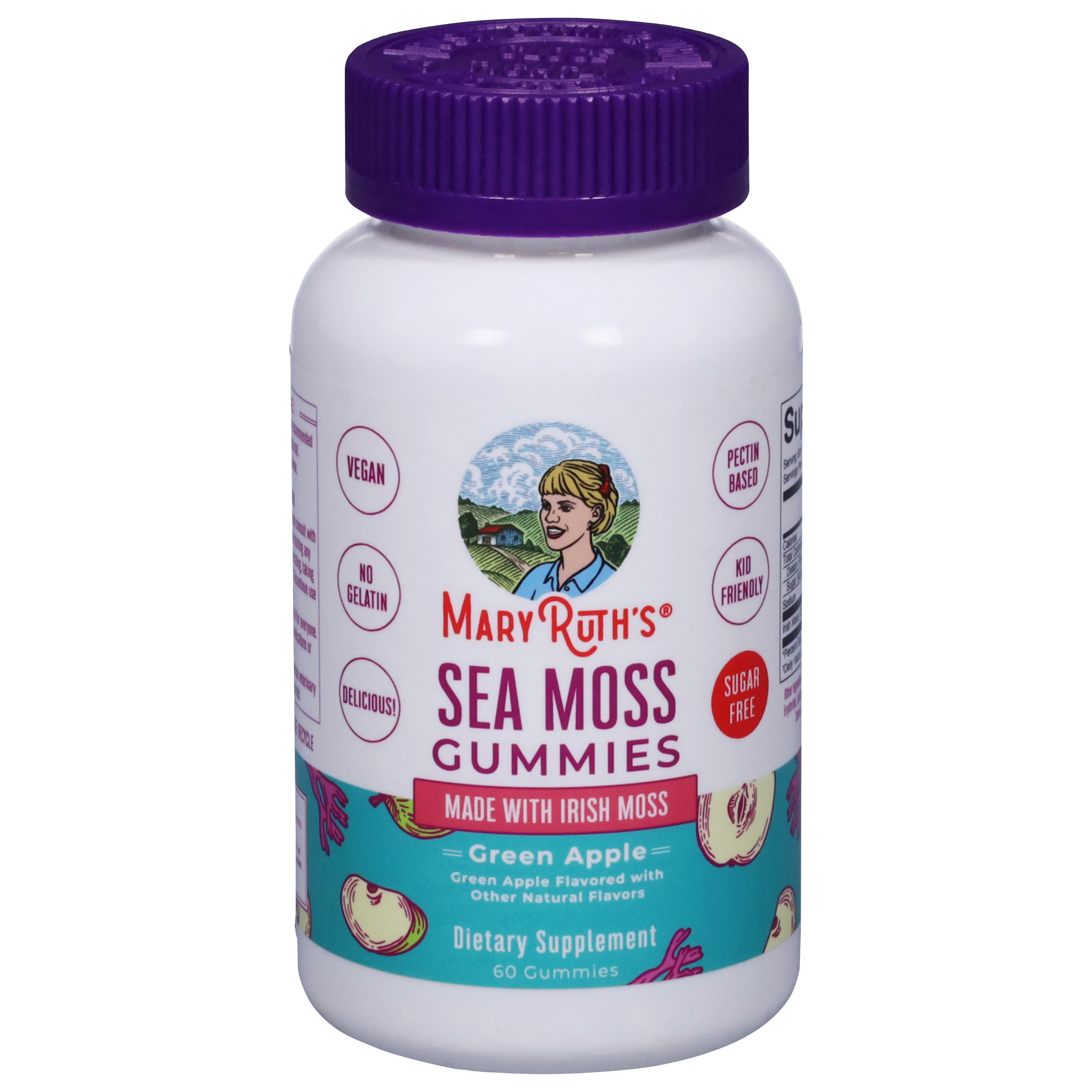 MaryRuth's Green Apple Sea Moss 60 Gummies