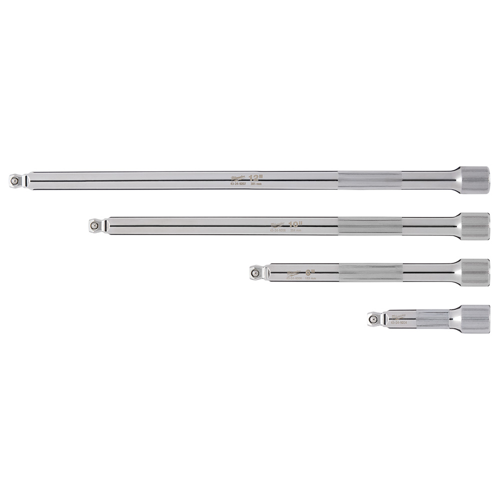 4pc 1/4" Drive Wobble Extension Set