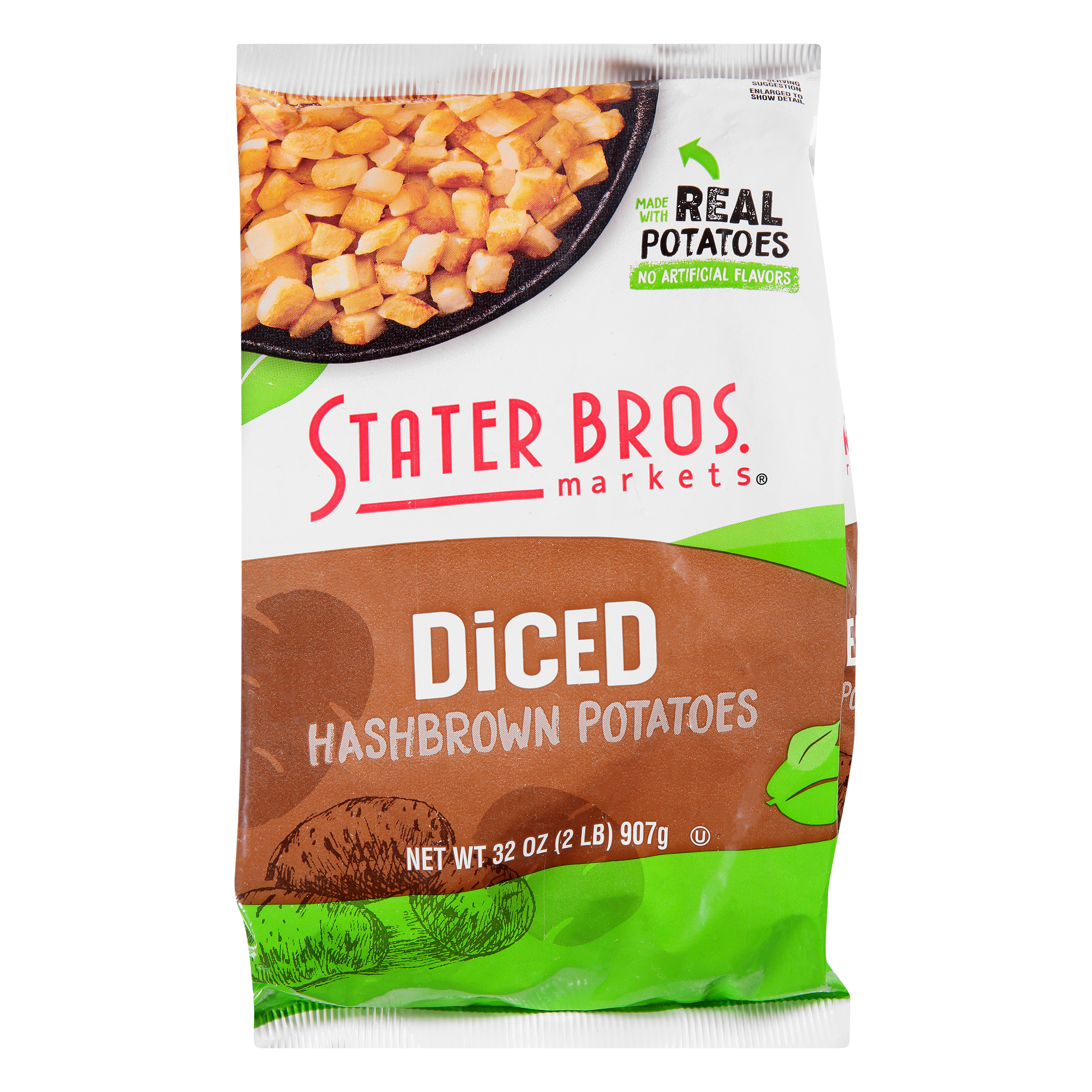 Stater Bros. Markets Diced Hashbrown Potatoes 32 oz Bag